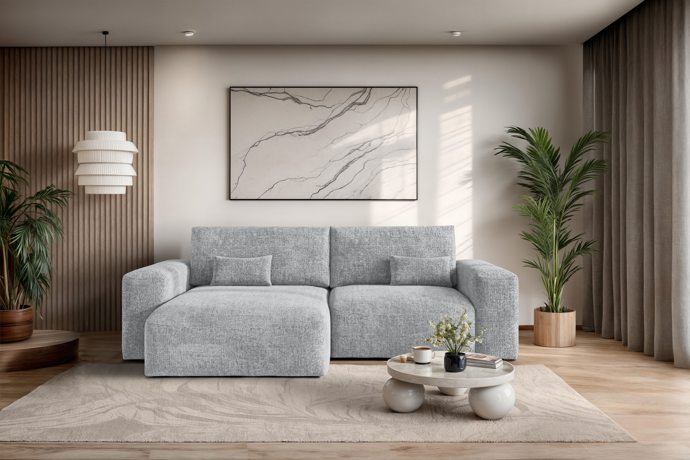 OTTO home Ecksofa »MATTS Schlafsofa mit Bettkasten, Maße B/T/H: 265/159/89 günstig online kaufen