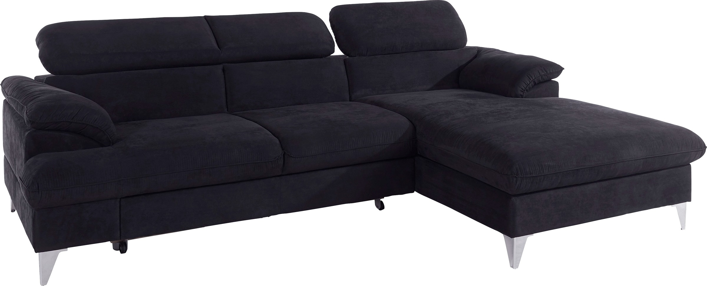 COTTA Polstergarnitur »Caluso L-Form«, (2 tlg.), Set bestehend aus: Ecksofa mit Kopfteilverstellung & Hocker