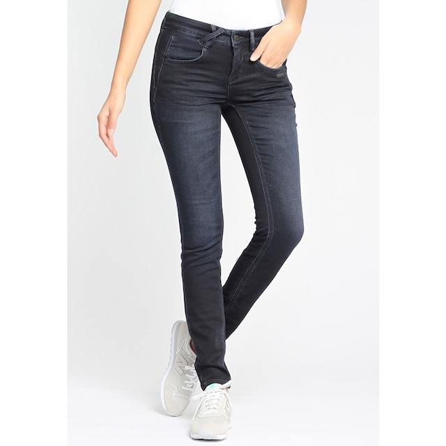 GANG Skinny-fit-Jeans »94NELE«, mit gekreuzten Gürtelschlaufen vorne am  Bund kaufen