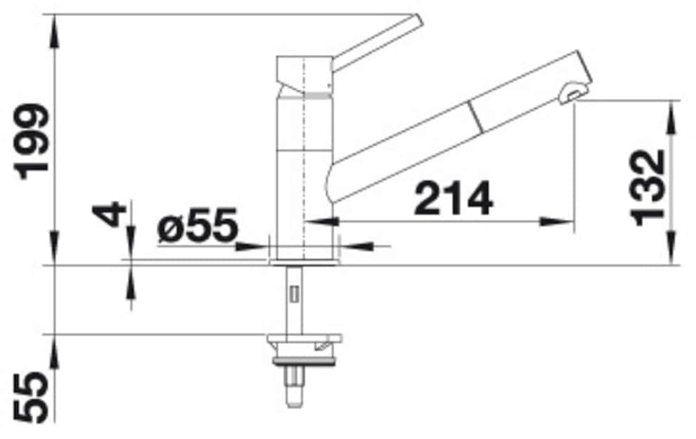 Blanco Küchenarmatur »KANO-S« mit Ausziehbrause