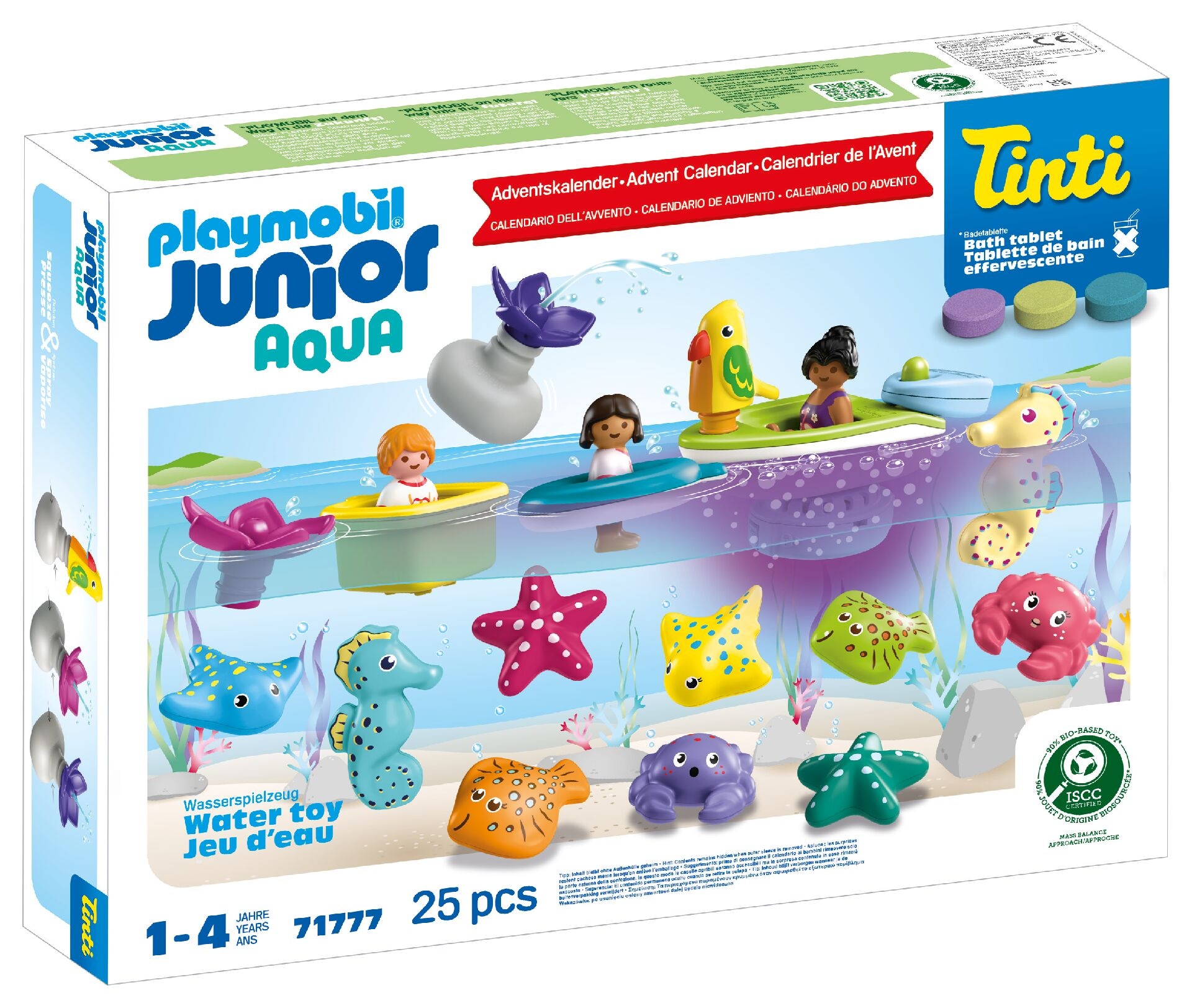 Playmobil® Spielzeug-Adventskalender »JUNIOR & Tinti: Bunter Badespaß Adventskalender (71777), Junior Aqua« ab 12 Monaten Made in Germany