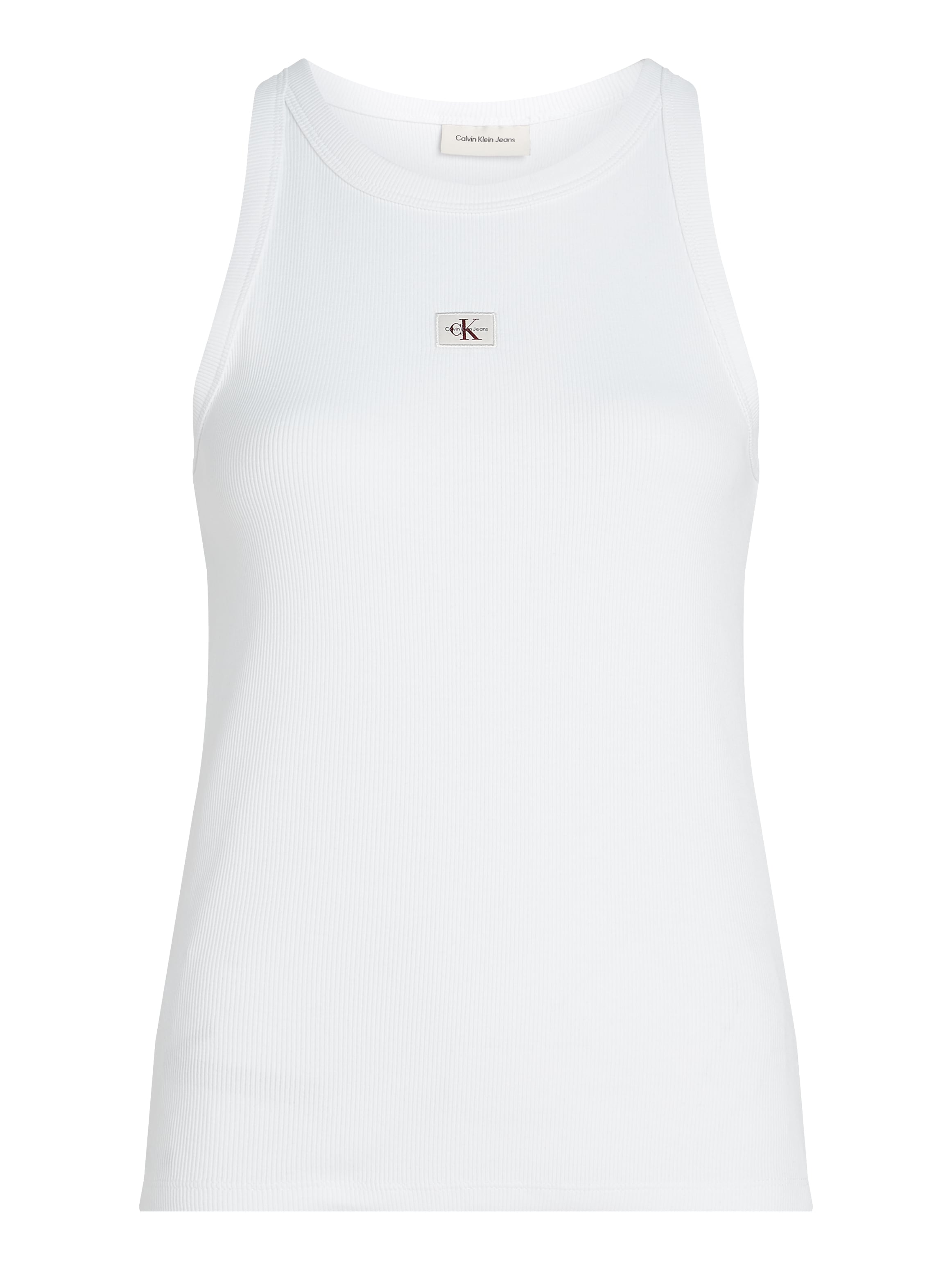 Calvin Klein Jeans Plus Tanktop »PLUS WOVEN LABEL RIB TANK TOP«, in großen Größen