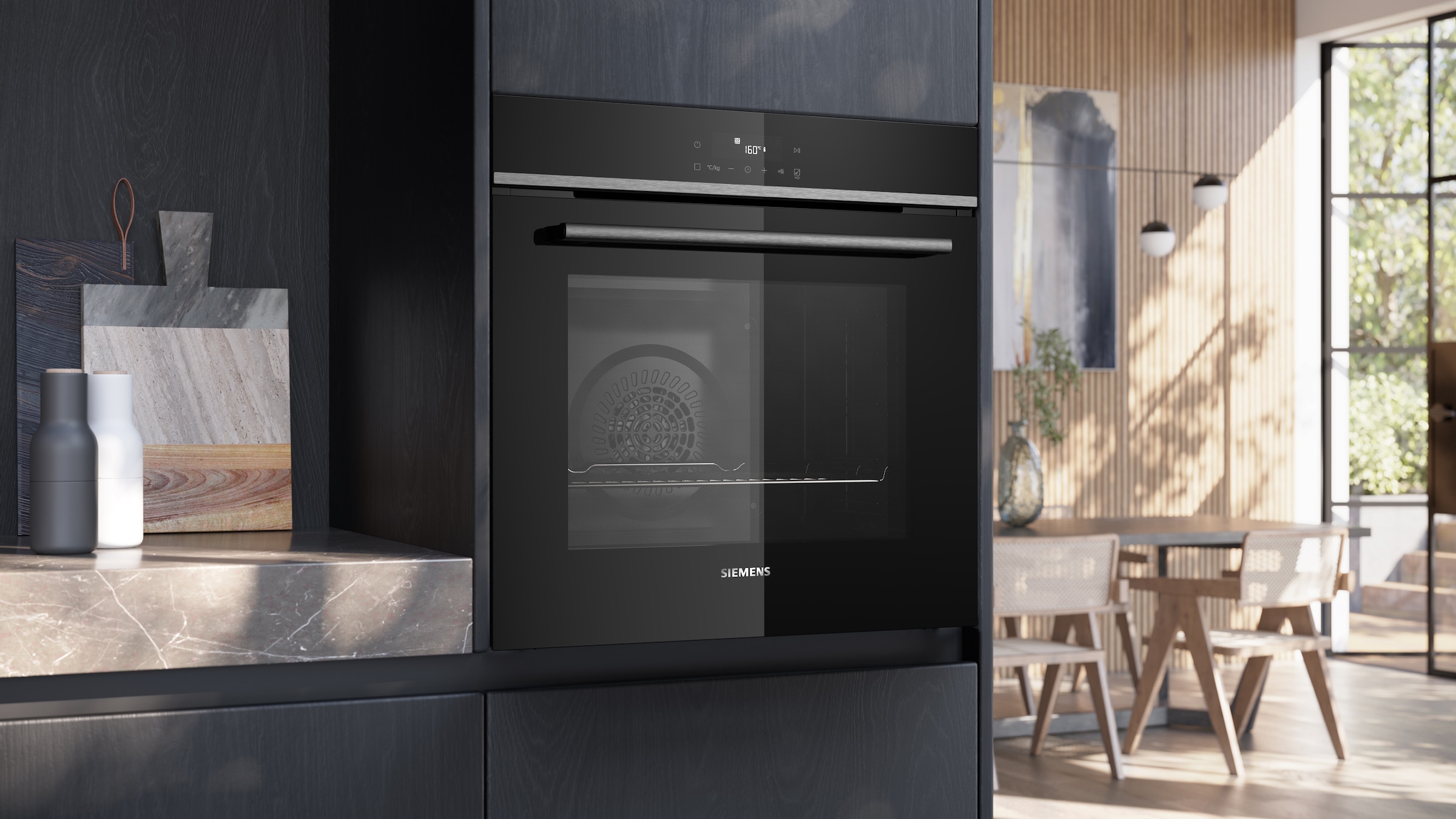 SIEMENS Backofen-Set »HB572ABS3« Pyrolyse-Selbstreinigung Set, Einbau-Backofen-Set, EH645BFB6E + HB572ABS3 + HZ538000, 3 Stk. tlg.