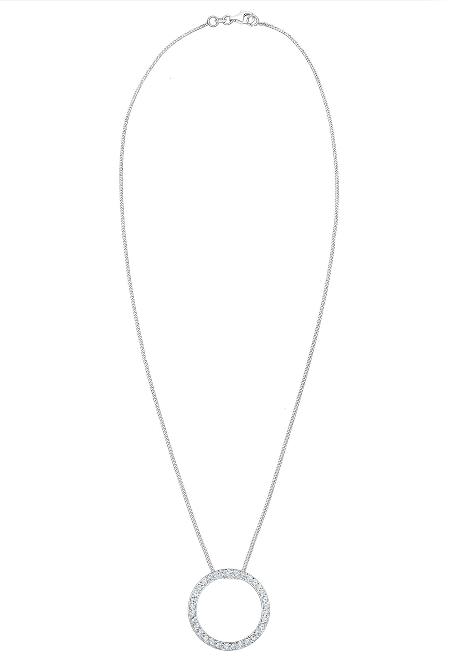 Elli Collierkettchen »Kreis Kristalle 925 Silber«