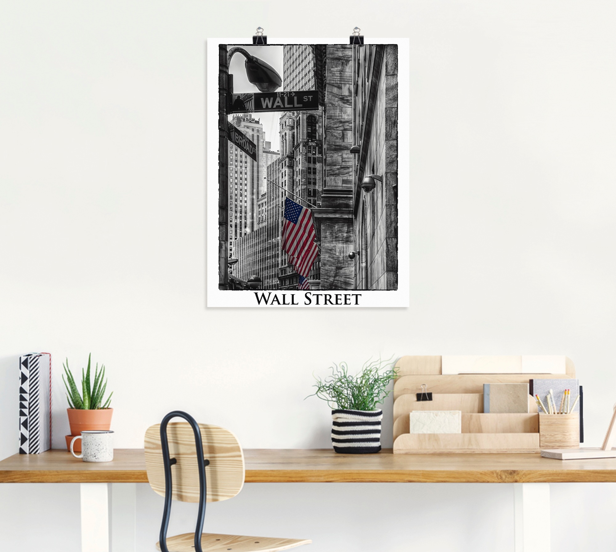 Artland Wandbild »New York Wall Street«, Amerika, (1 St.), als Leinwandbild günstig online kaufen