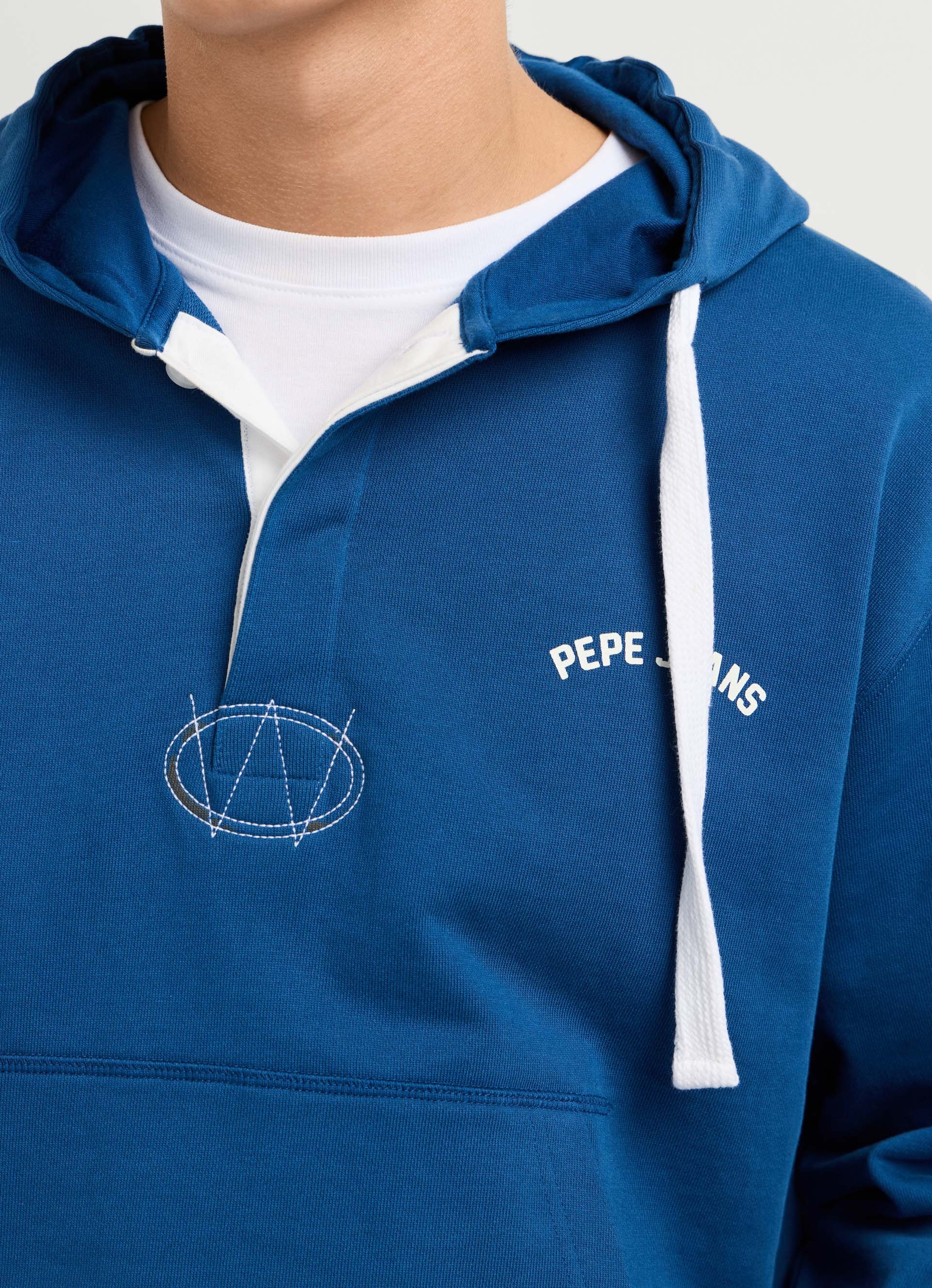 Pepe Jeans Kapuzensweatshirt »JOHN HOODIE«, mit Knopfleiste, Baumwoll-Qualität
