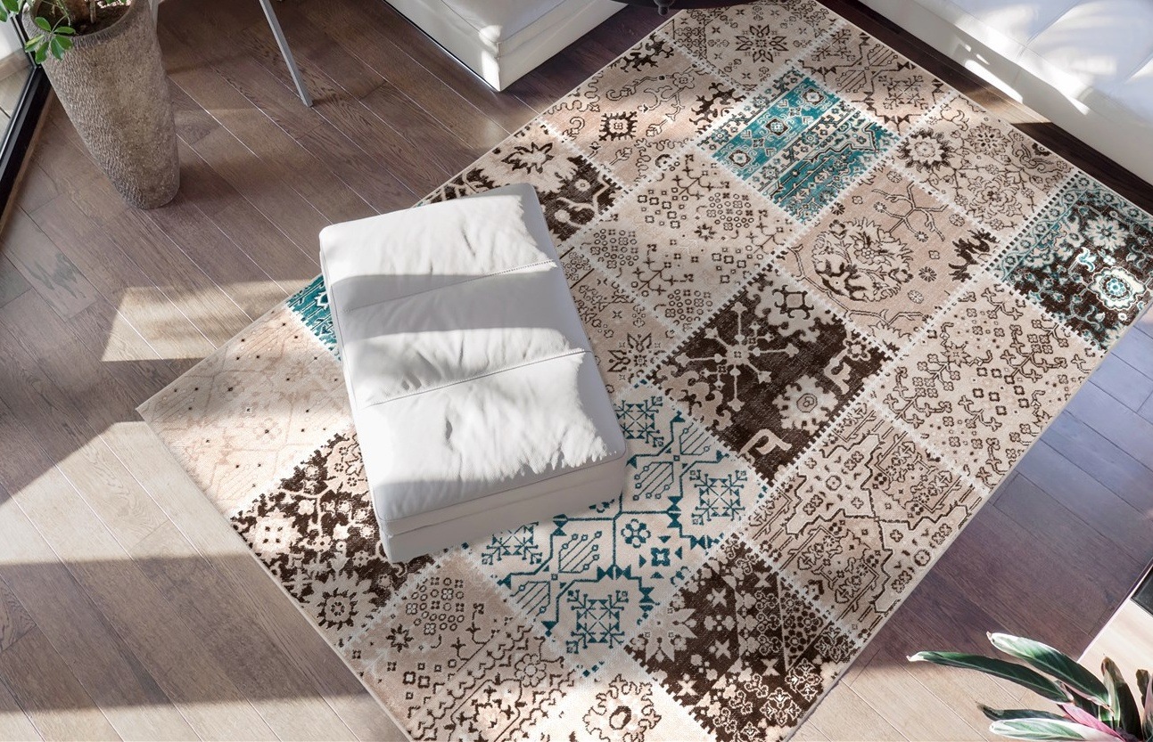 me gusta Teppich »Ariya 425«, rechteckig, 6 mm Höhe, Flachflor, gekettelt, günstig online kaufen