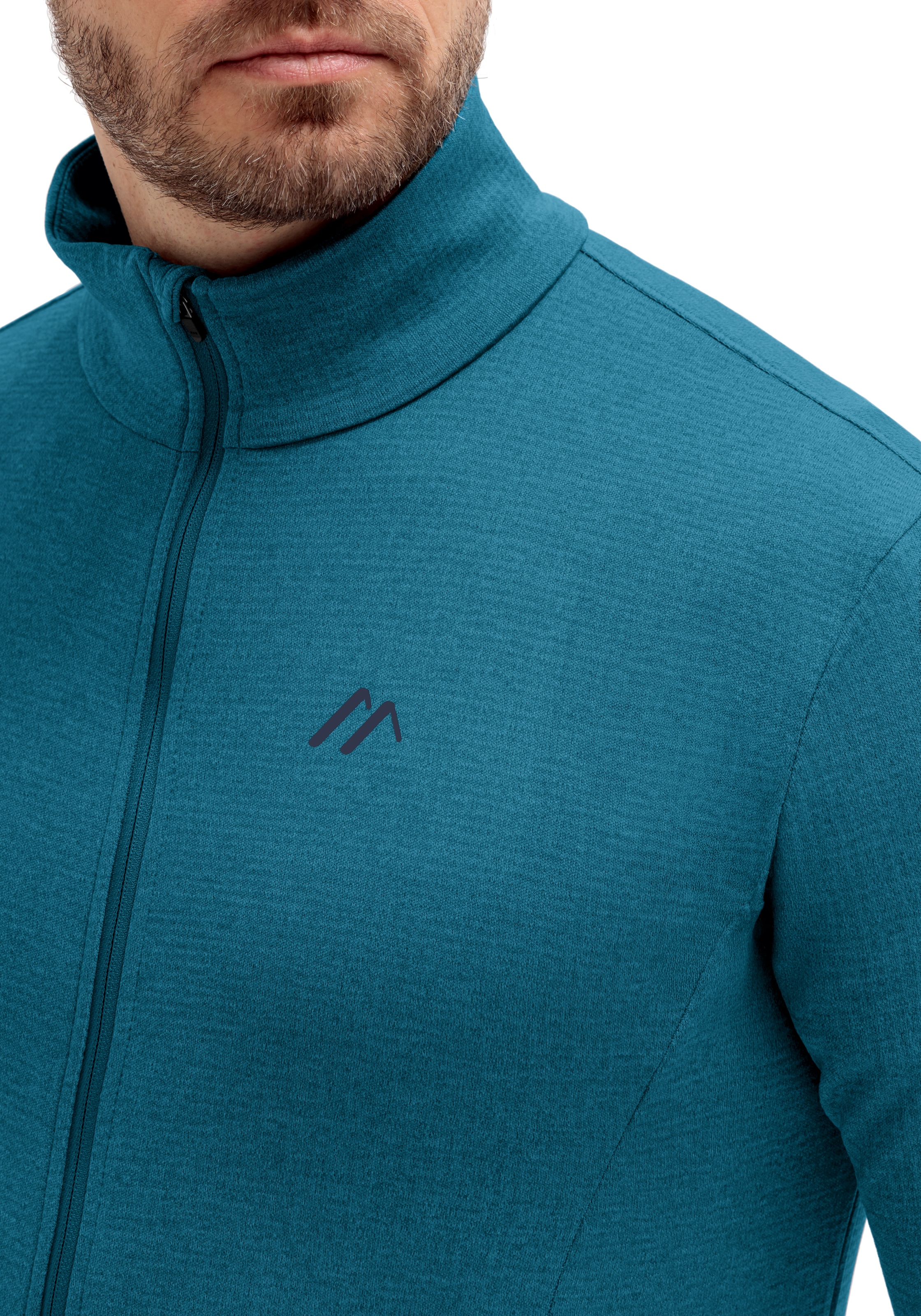 Maier Sports Fleecejacke »Sinaia M«, Herren Midlayer, atmungsaktiv und schnelltrocknend, Slim Fit