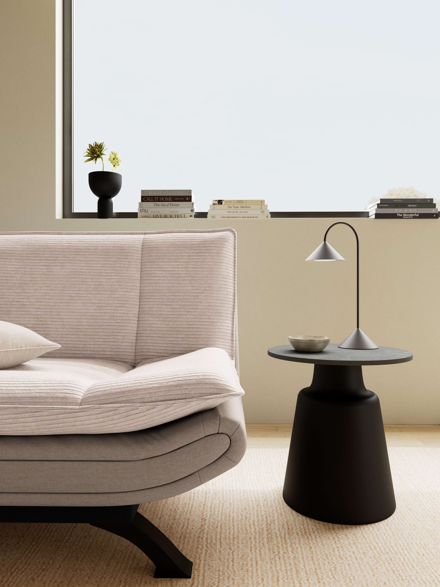 ACTONA GROUP Schlafsofa »Faith, ausziehbar zum Schalfen« Bettcouch,beige, 196x98x91cm