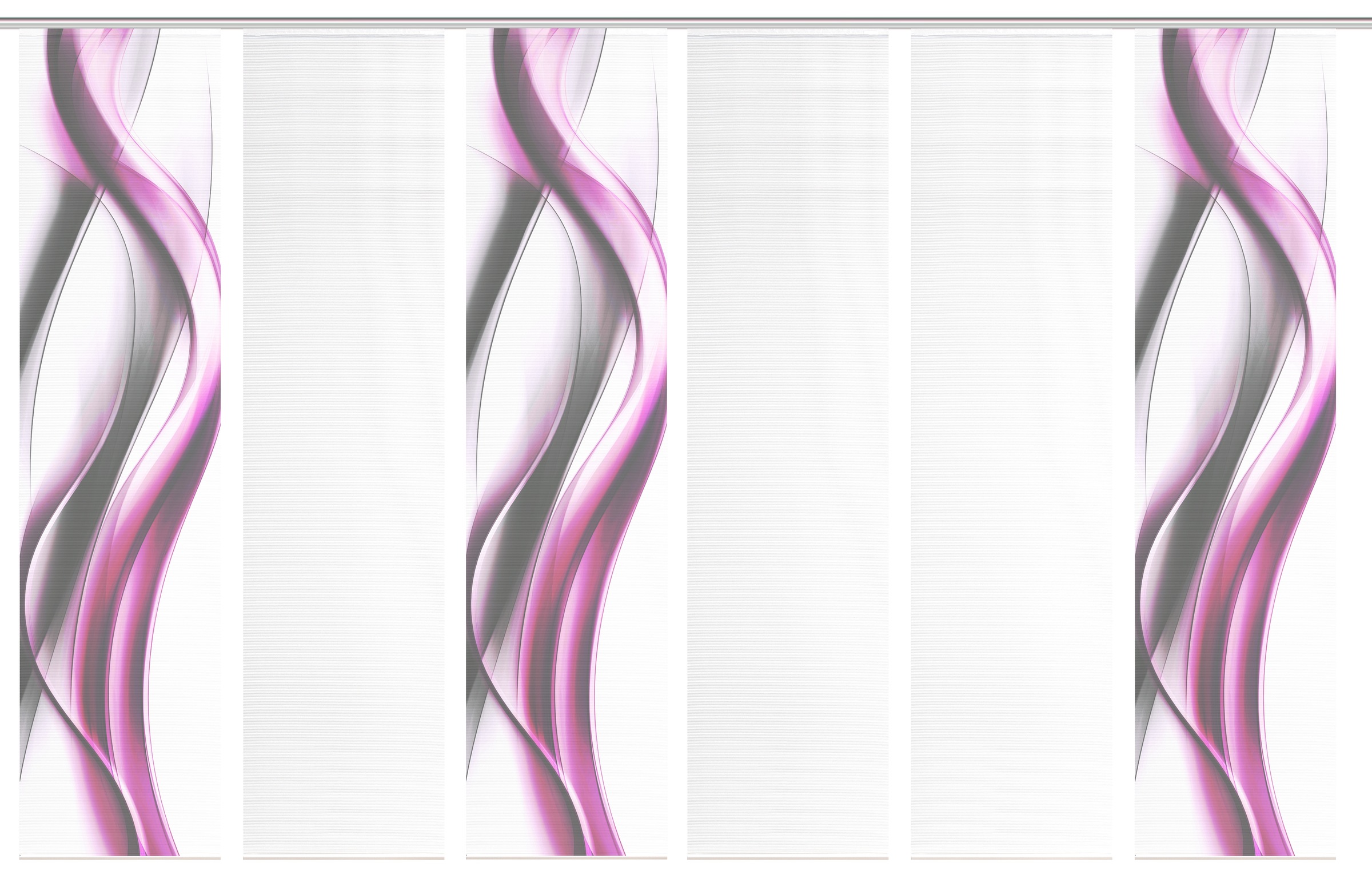 Vision S Schiebegardine »CARA« Paneelwagen 6 Stk. tlg. Schiebevorhang,Bambusoptik,Digitaldruck,SET