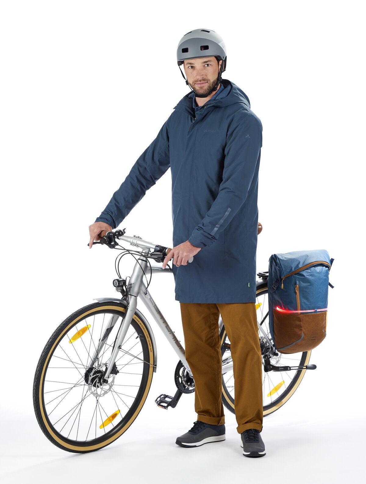 VAUDE Funktionsparka »MENS CYCLIST PADDED PARKA«, (1 St.), mit Kapuze