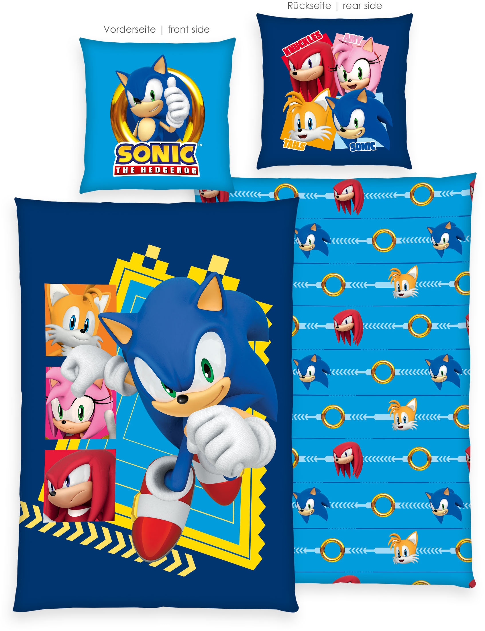 Sonic SEGA Bettwäsche »Sonic«, Wendebettwäsche