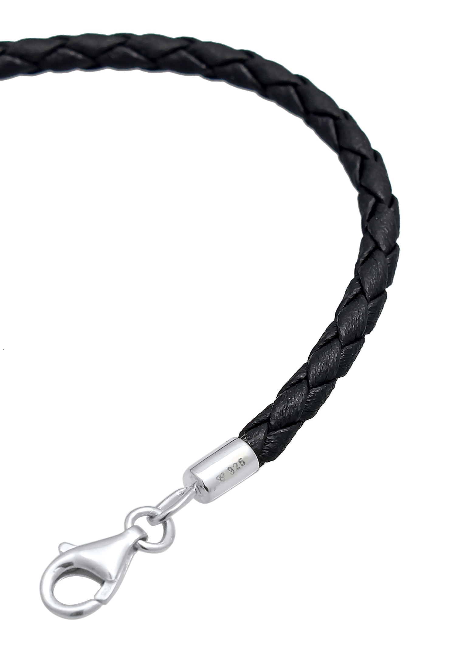 Nenalina Armband »Bead Anhänger Bettelarmband Fake Leder 925 Silber«