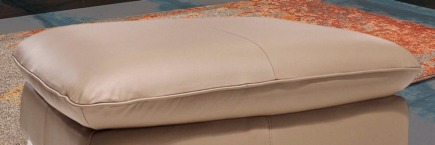 COTTA Polstergarnitur »Teresa L-Form«, (Set), Set bestehend aus: Ecksofa mit Kopfteilverstellung & Hocker