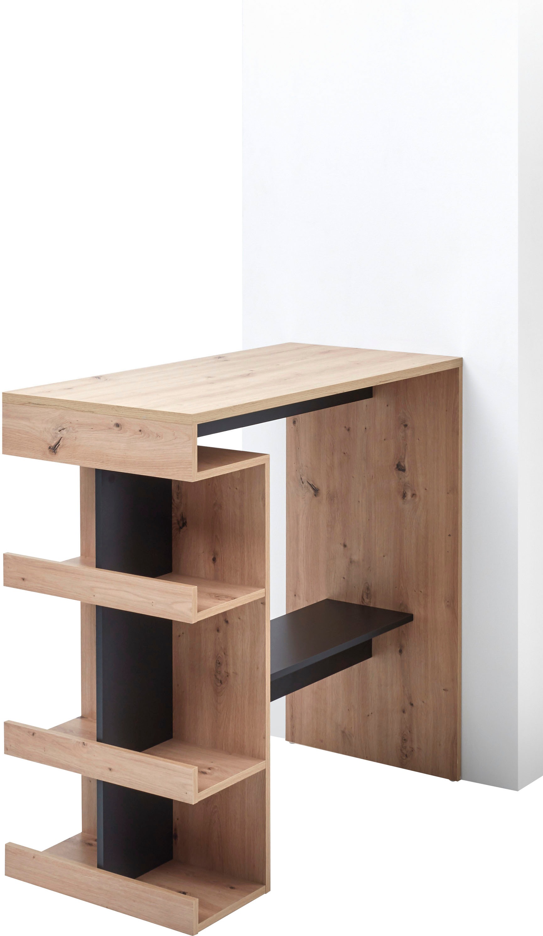 Stolkom Bartisch »Smash«, Eiche Artisan Dekor, Tisch mit Ablagefächer günstig online kaufen