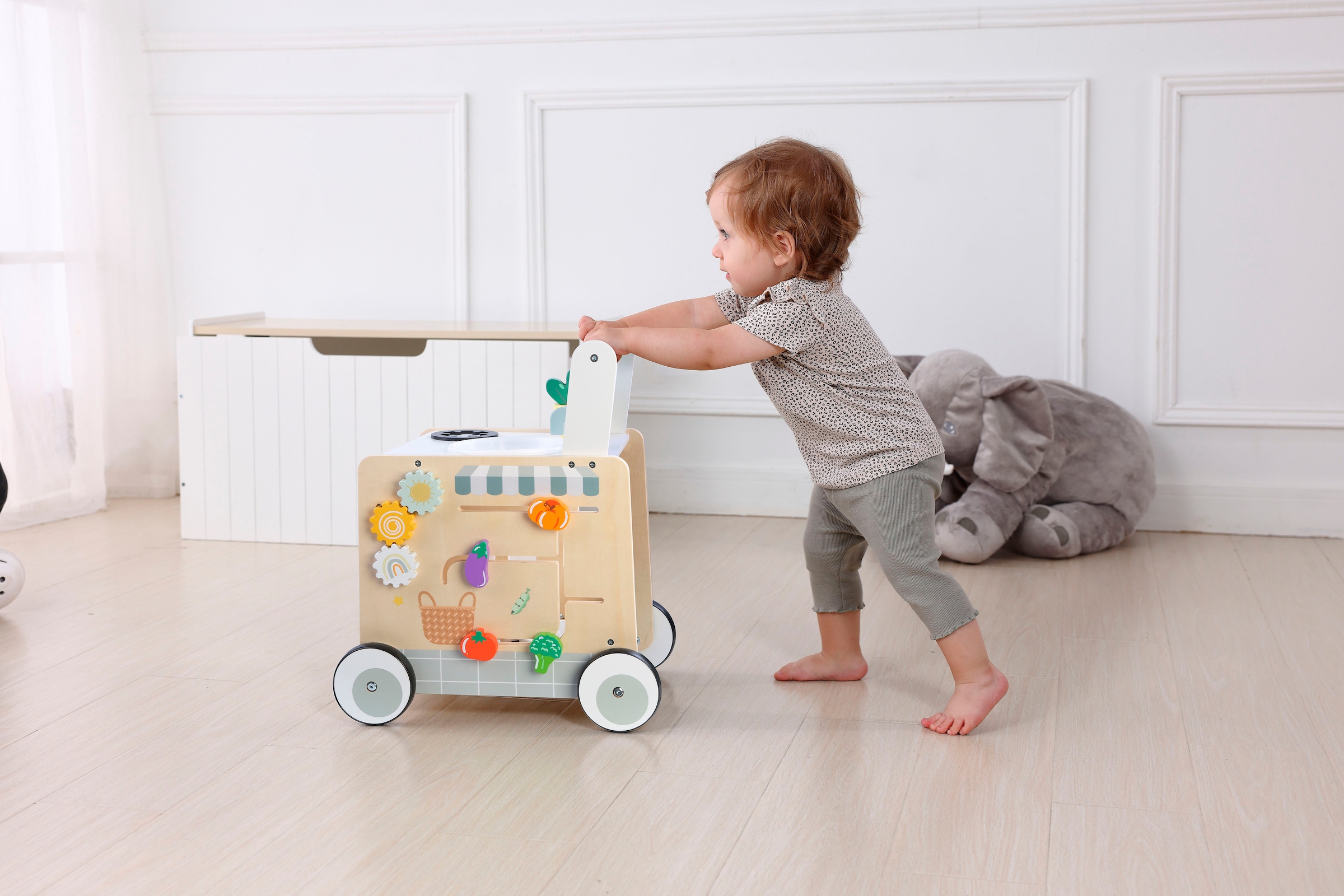 CHIC2000 Lauflernwagen »Activity-Walker, Holz-Spielküche«