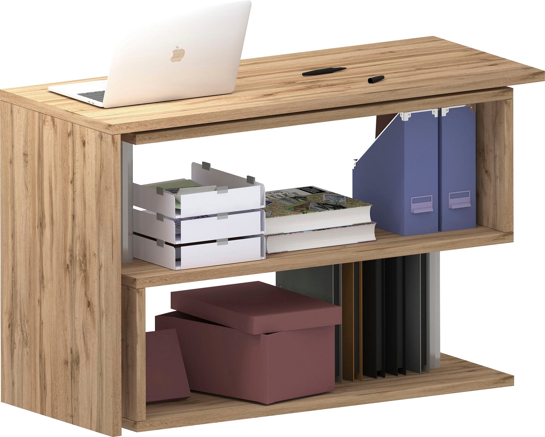INOSIGN Schreibtisch »Volta, Made in Italy«, multifunktional - als Computertisch, Eckschreibtisch oder Sideboard