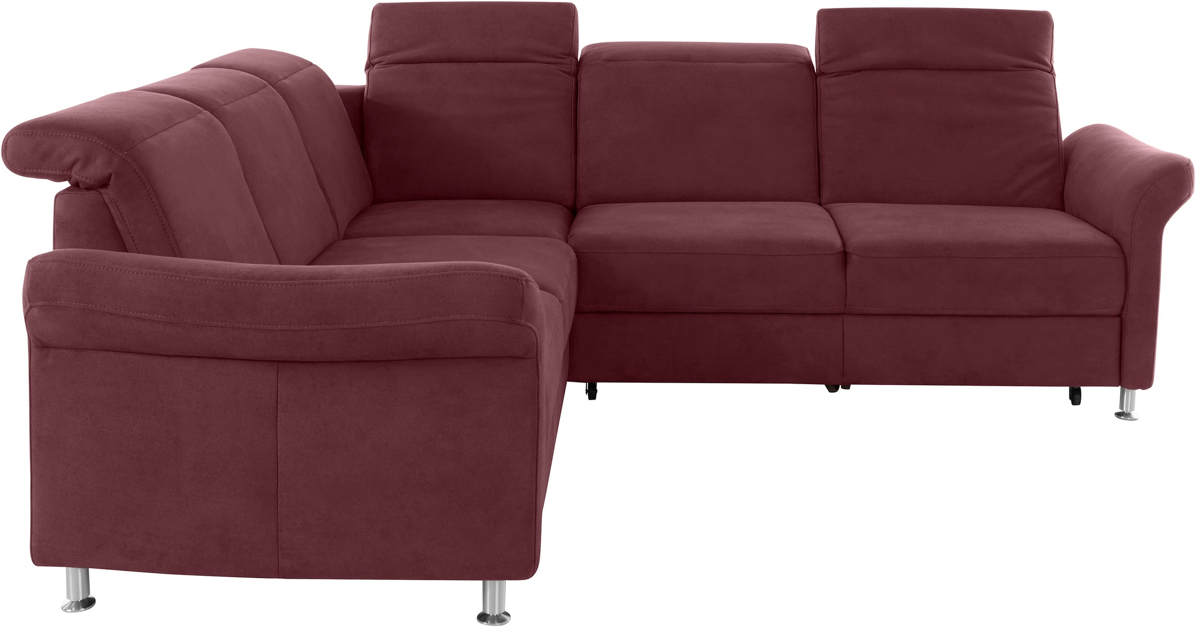 sit&more Ecksofa »Darwin L-Form«, inklusive Federkern, wahlweise mit Kopfteilverstellung, Bettfunktion