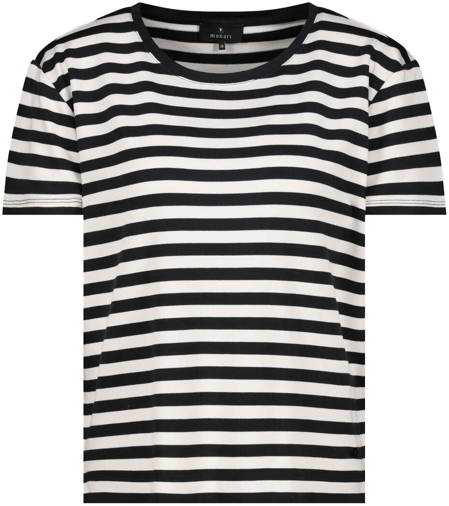 Monari T-Shirt »Shirt Ringel«, Mit Rundhalsausschnitt