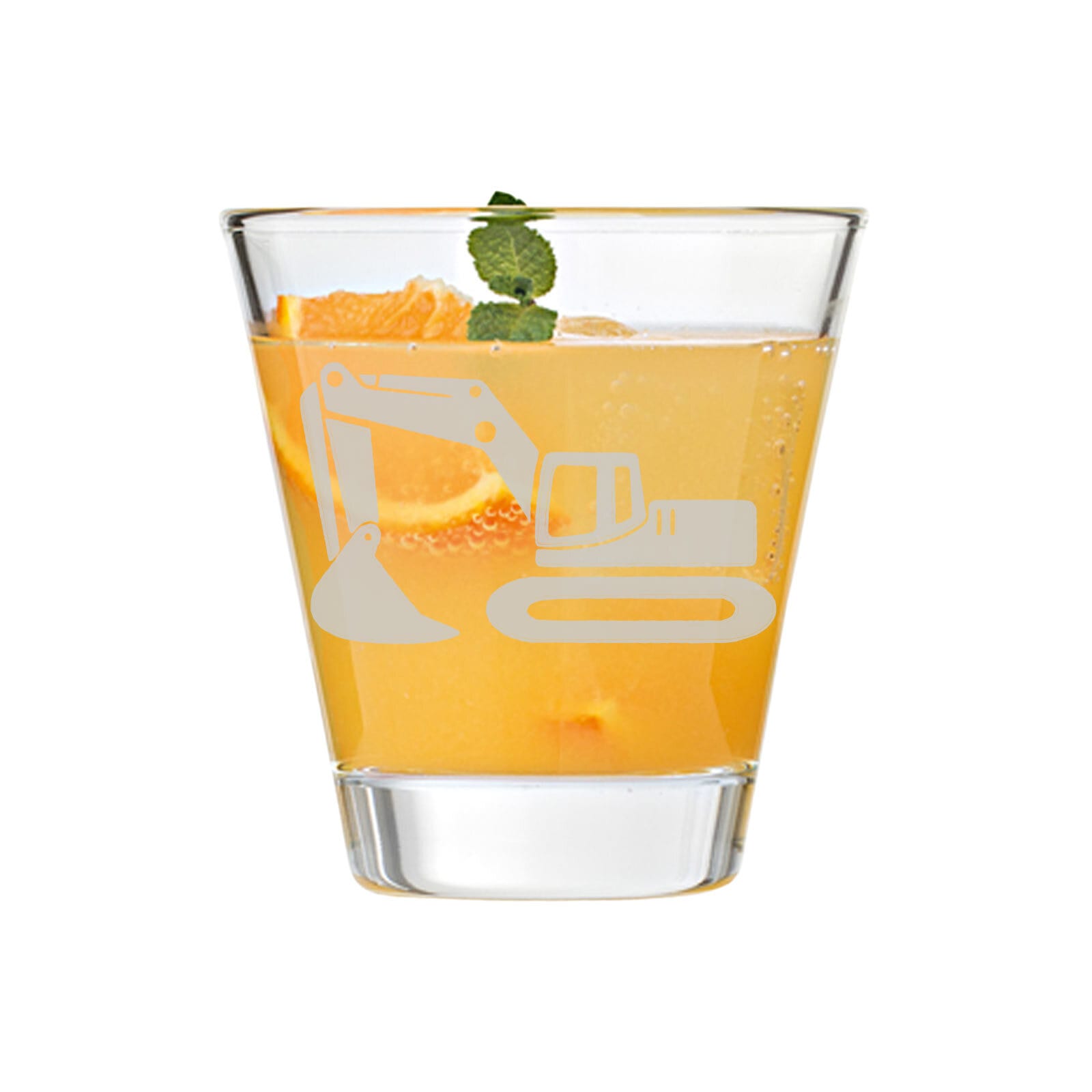 LUXENTU Kinderbecher »Kinderbecher Bagger 215 ml transparent« günstig online kaufen