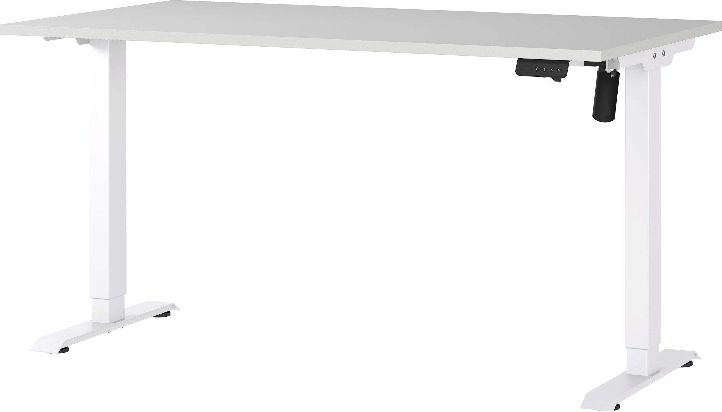 GERMANIA Schreibtisch »Boras, elektrisch höhenverstellbar«, Breite 120/140/160 cm, Metallgestell in vers. Farben, Made in Germany
