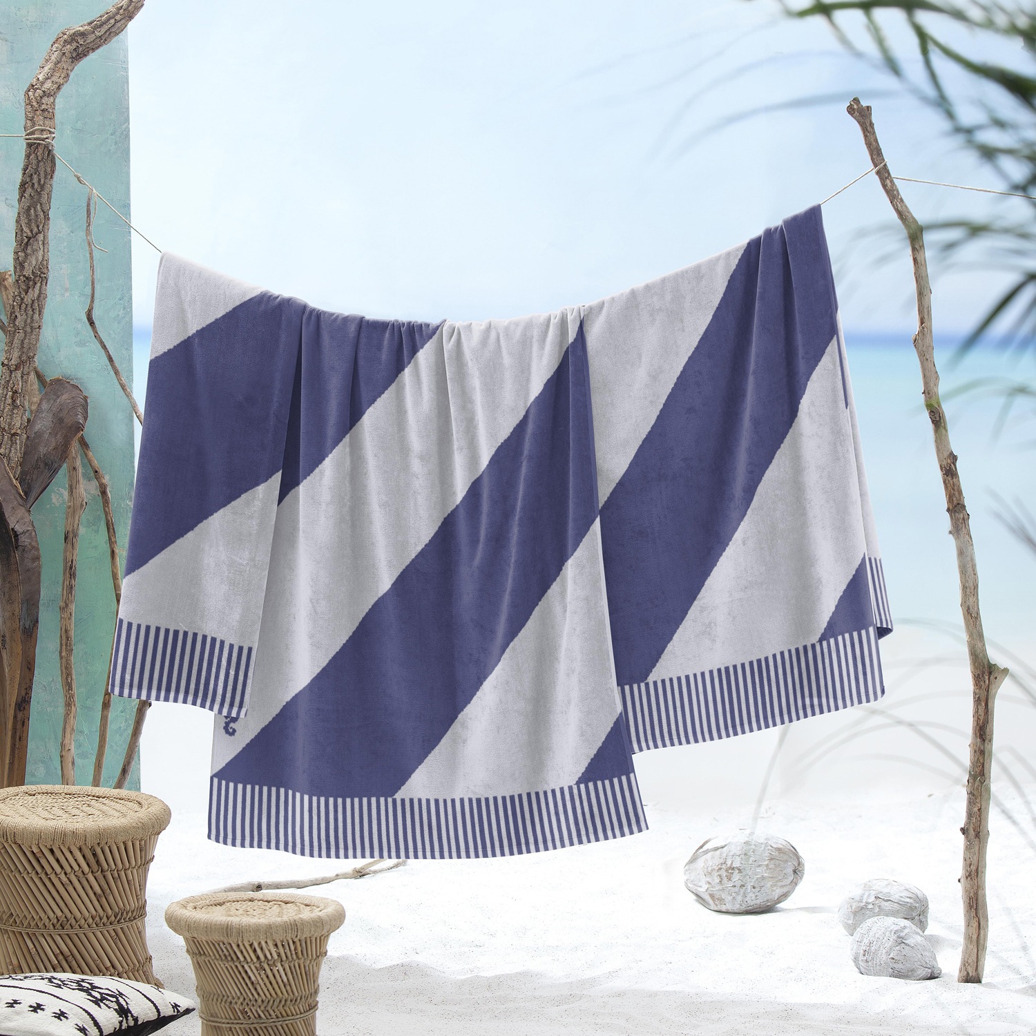Seahorse Strandtuch »Colorblock Stripe«, (1 St.), 100x180, für Strand und P günstig online kaufen