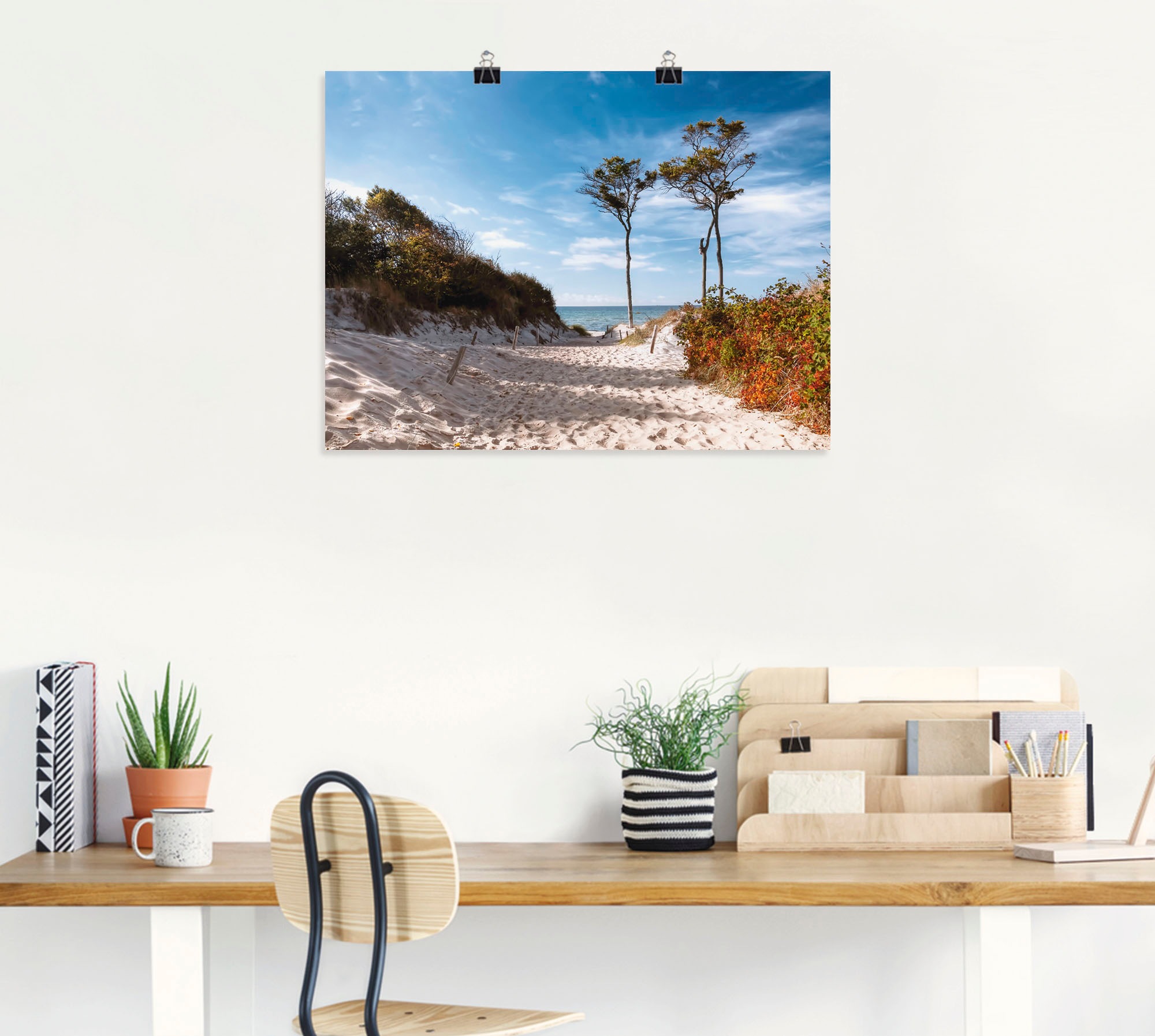 Artland Wandbild »Weststrand Darss«, Strand, (1 St.), als Leinwandbild, Poster, Wandaufkleber in verschied. Größen