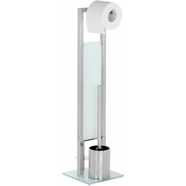 WENKO WC-Garnitur »Rivalta«, aus Edelstahl, integrierter  Toilettenpapierhalter und WC-Bürstenhalter online bestellen