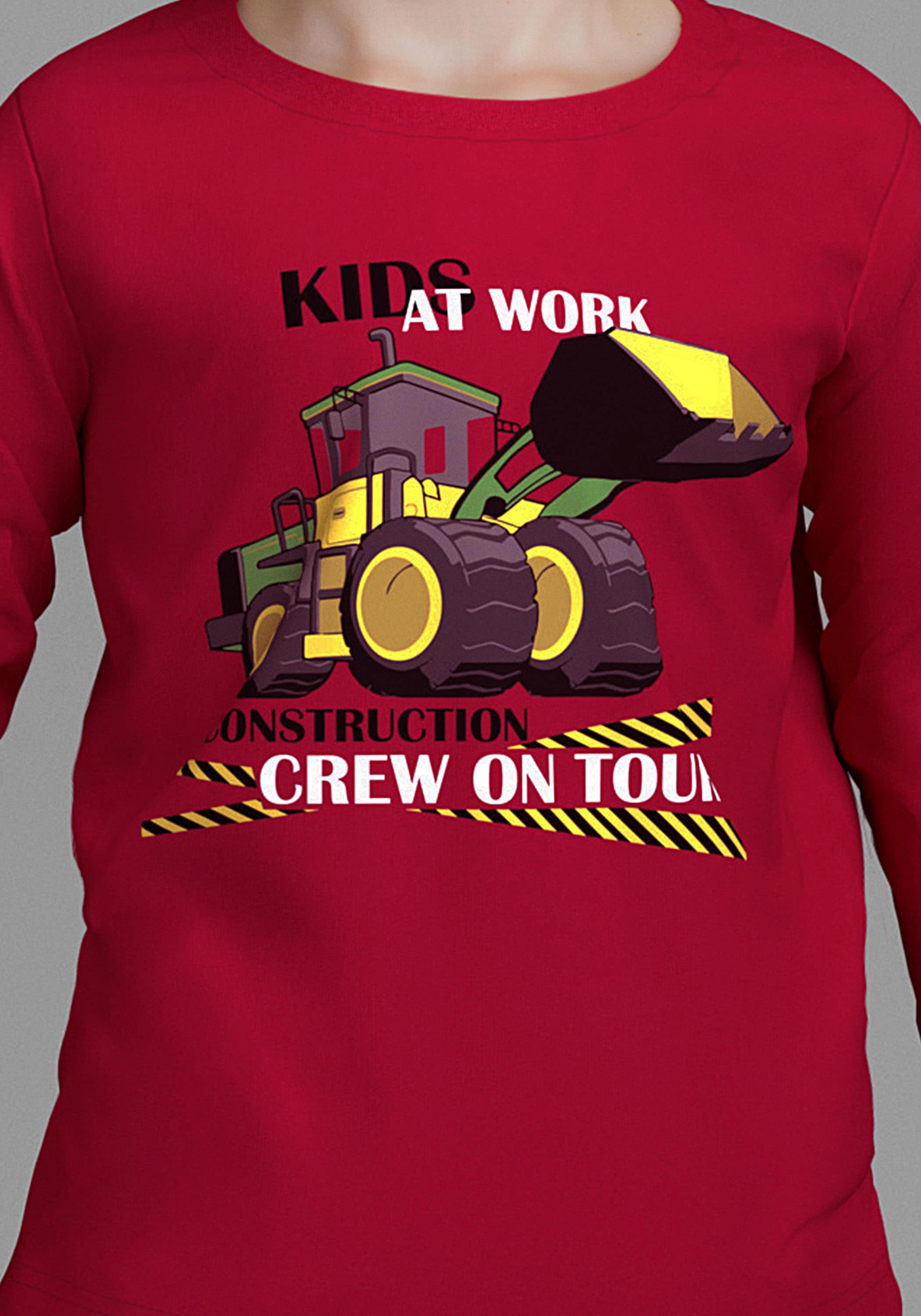 KIDSWORLD Langarmshirt »CONSTRUCTION crew on tour«, Cooler Bagger Druck