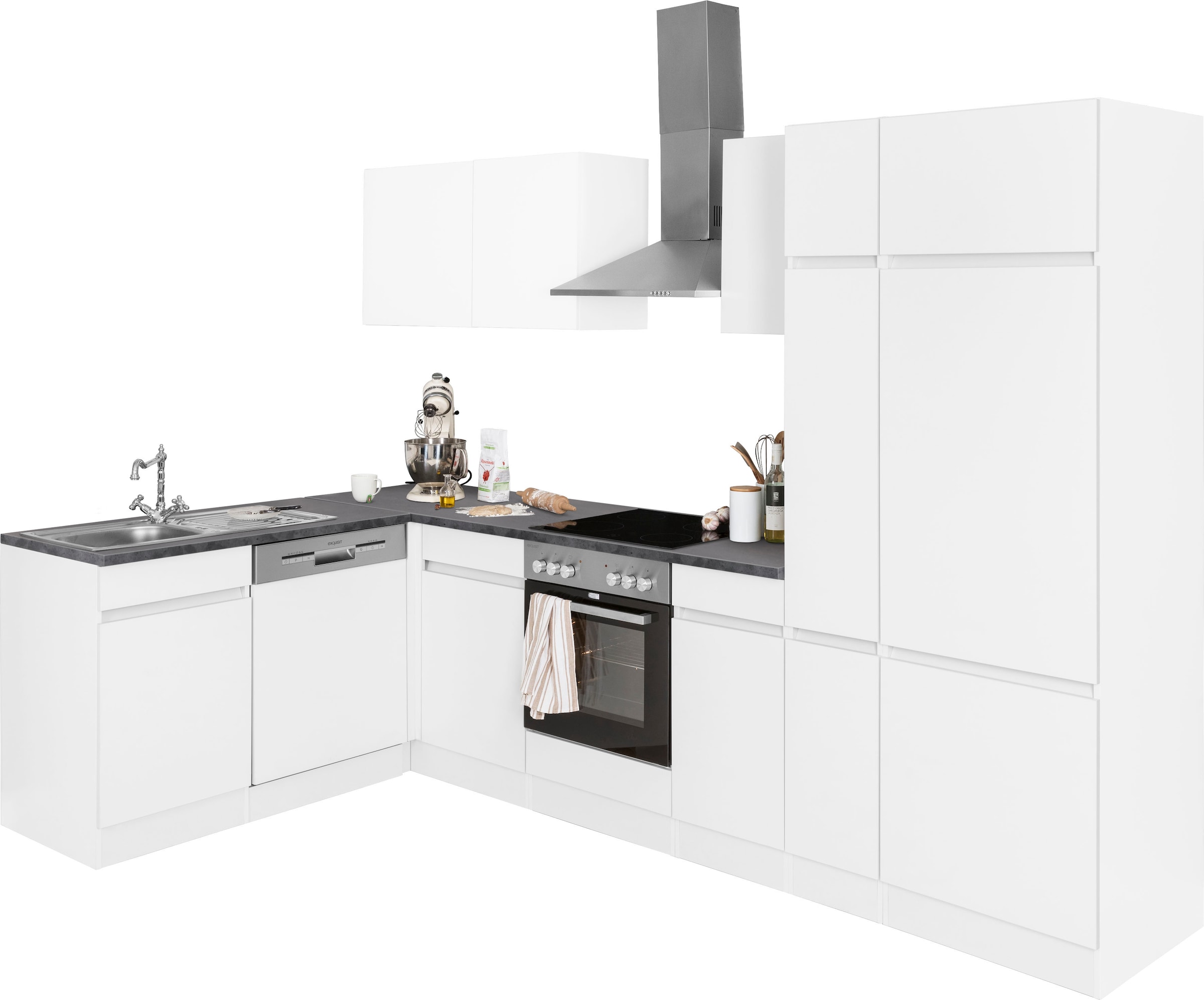 OPTIFIT Winkelküche »Roth«, ohne E-Geräte, Stellbreite 300 x 175 cm jetzt  im %Sale | L-Küchen