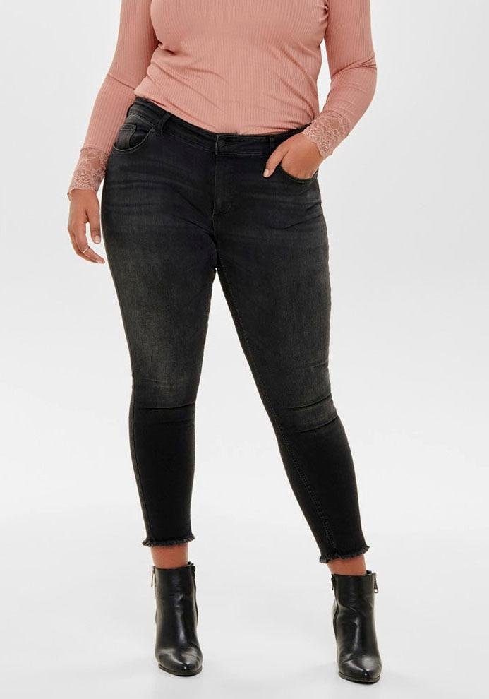 ONLY CARMAKOMA Skinny-fit-Jeans »Willy«, in washed-out Optik günstig kaufen