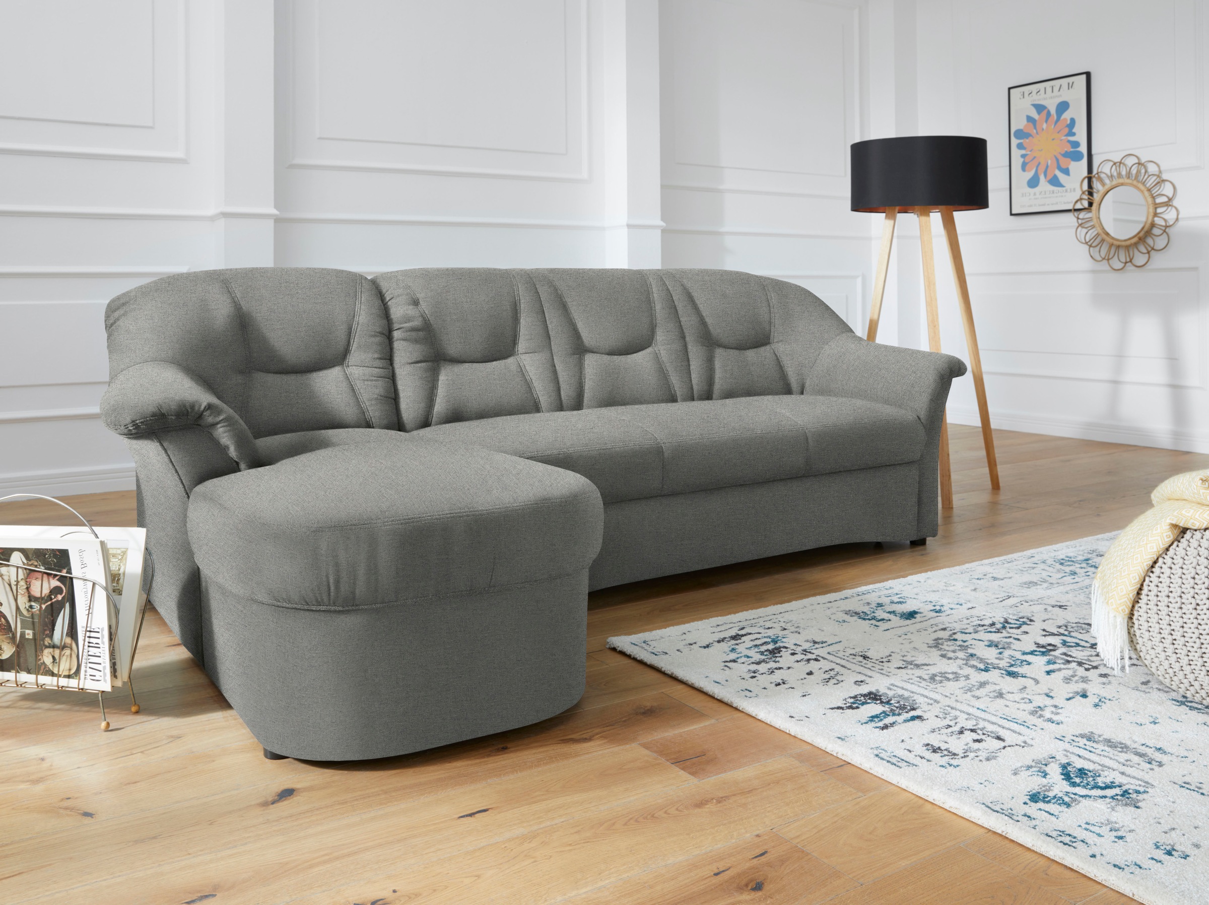 DOMO collection Ecksofa »Sarafina zeitlos und komfortabel, optional mit Fed günstig online kaufen