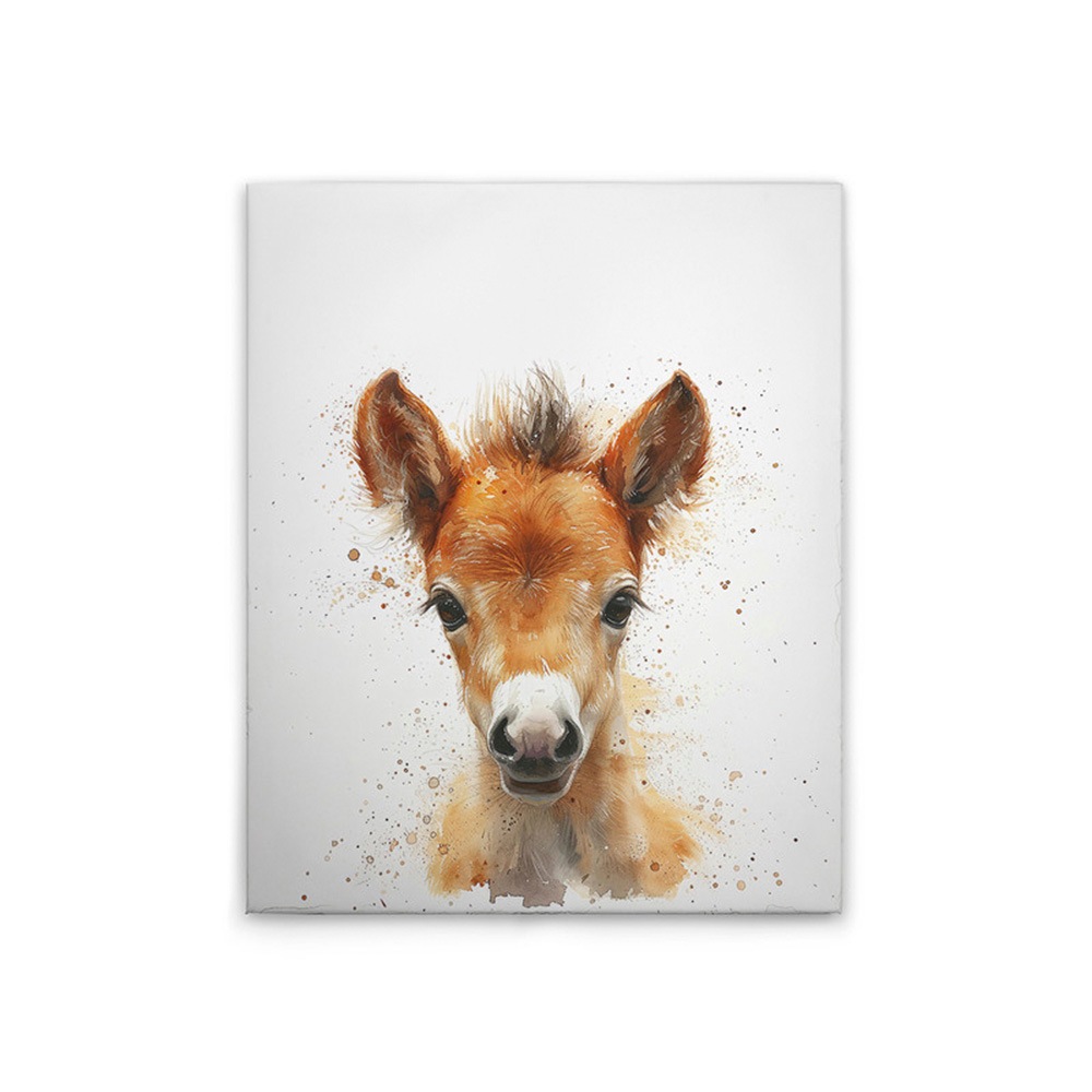 A.S. Création Leinwandbild »Foal - Wandbild Weiß Braun Beige Keilrahmen Kun günstig online kaufen