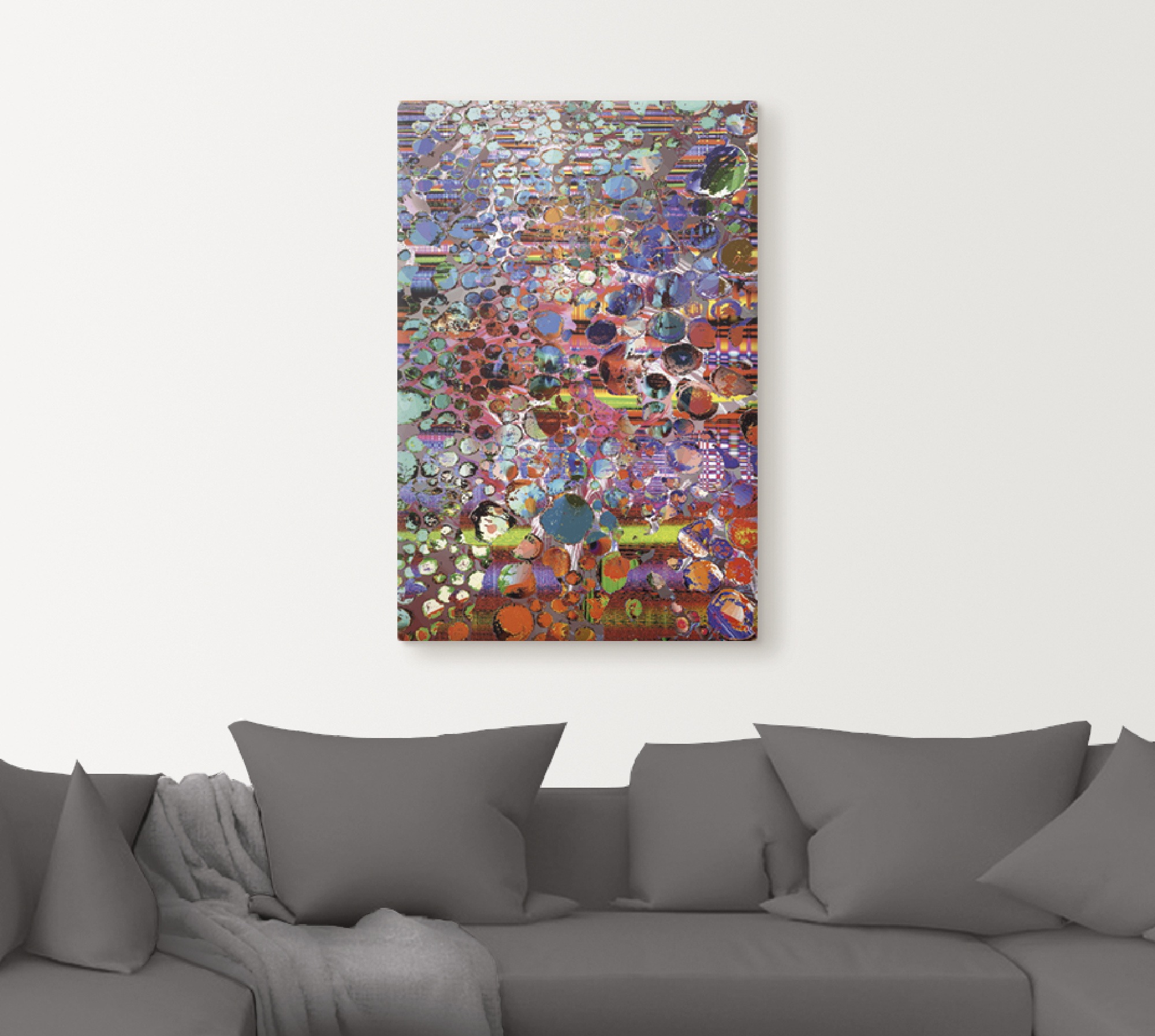 Artland Leinwandbild »Hölzernes Hochland« Muster 1 Stk. tlg. auf Keilrahmen günstig online kaufen