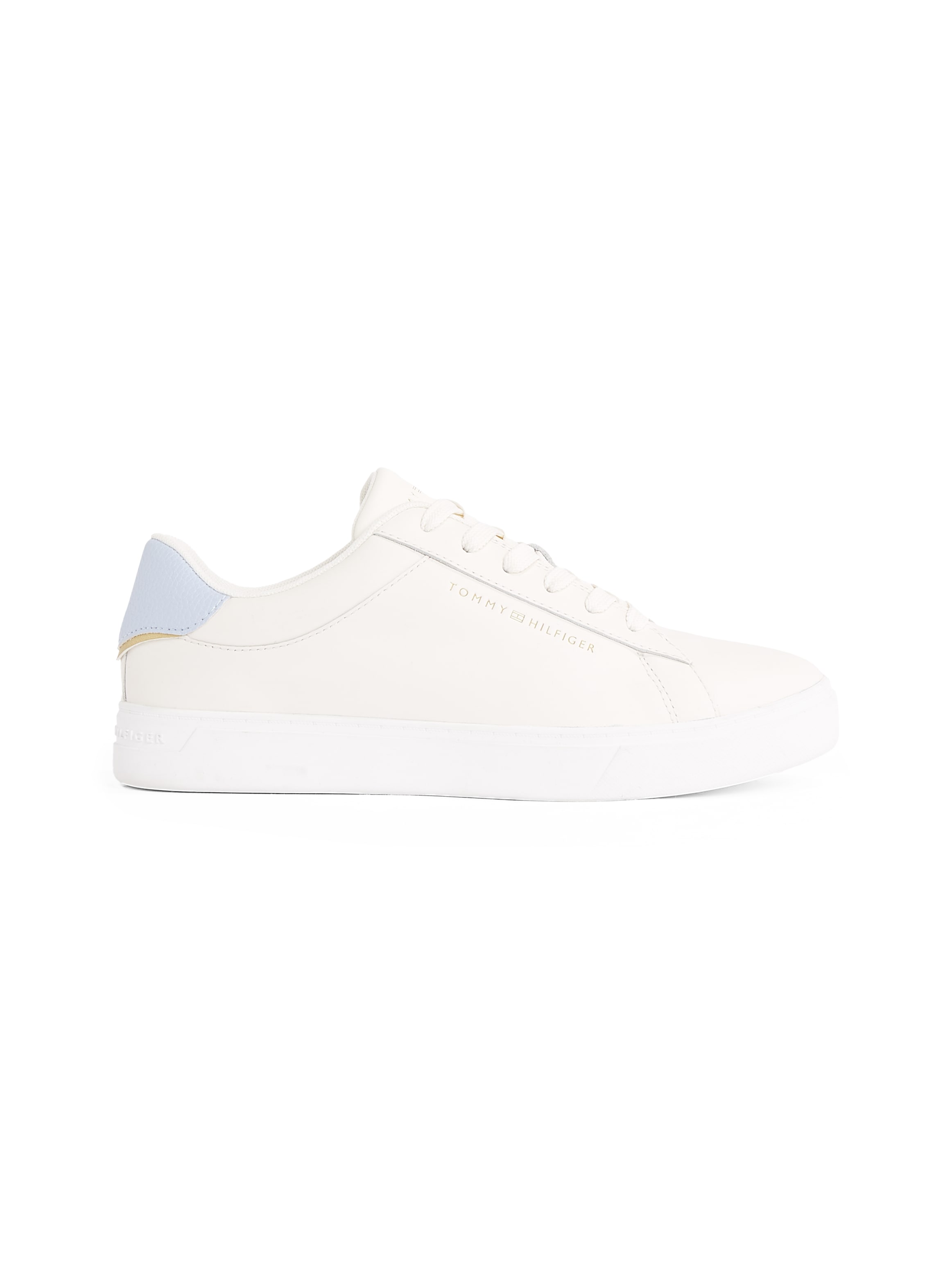 Tommy Hilfiger Plateausneaker »ESSENTIAL COURT SNEAKER«, Freizeitschuh, Halbschuh, Schnürschuh mit Logoschriftzug