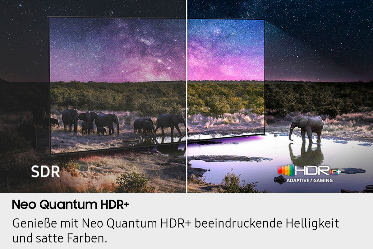Samsung QLED-Fernseher »GQ65QN85FAU«, 4K Ultra HD, Smart-TV, NQ HDR+, 4K AI Upscaling, Dolby Atmos & AI Sound, Gaming bis zu 144Hz