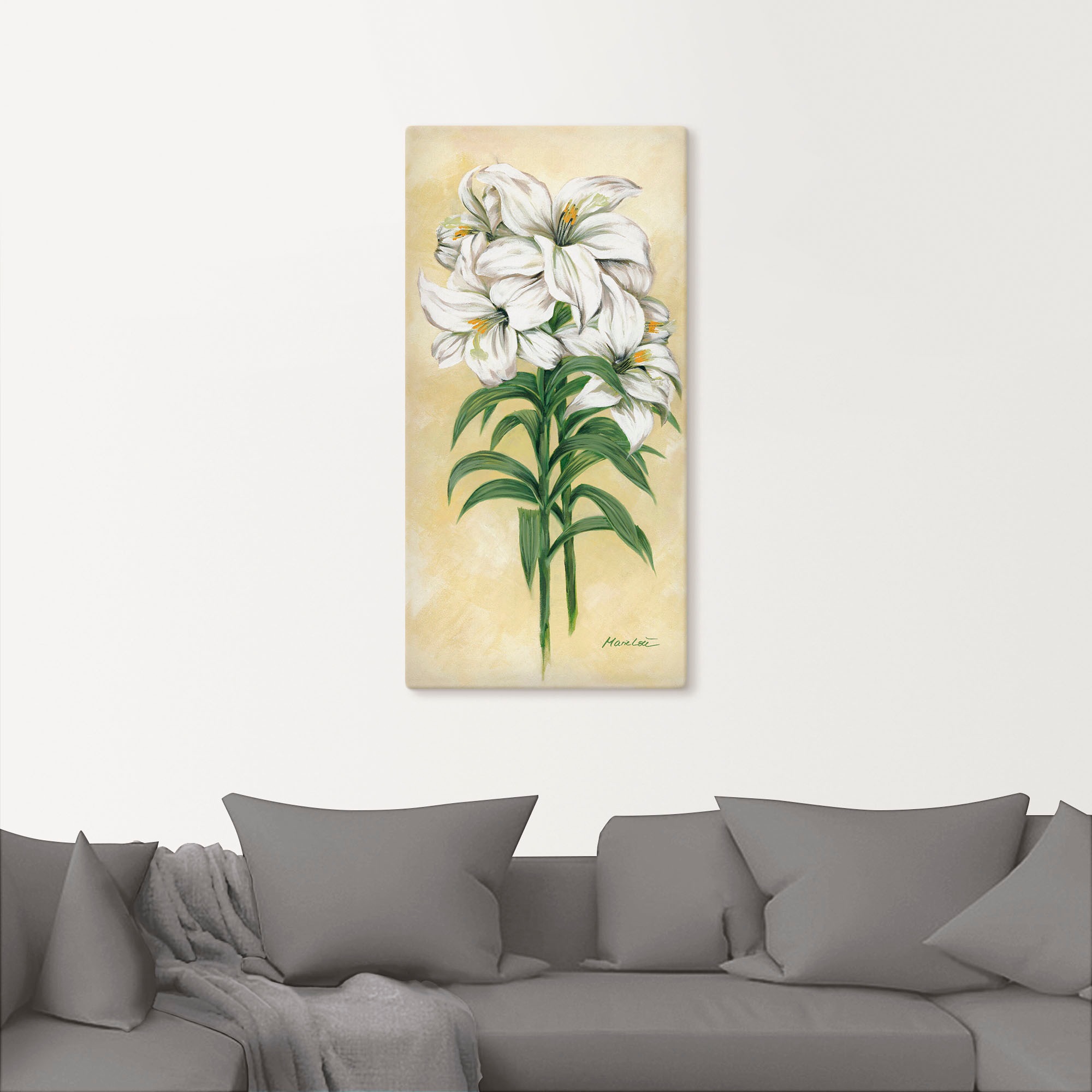 Artland Wandbild »Lilien«, Blumen, (1 St.), als Leinwandbild, Wandaufkleber in verschied. Größen
