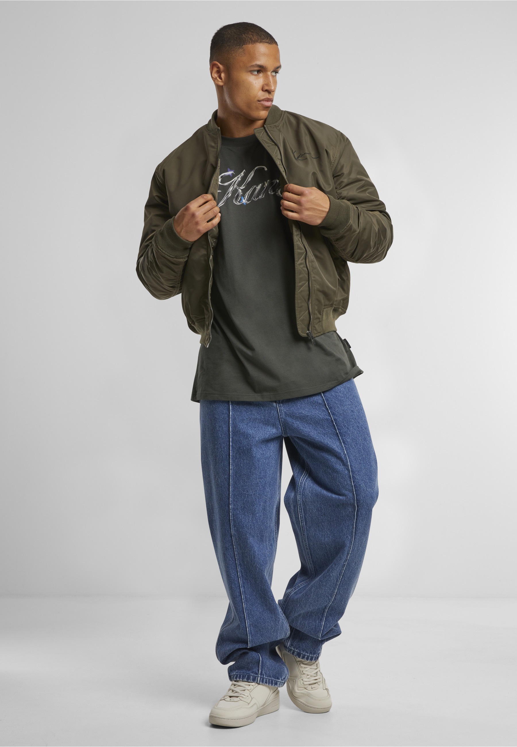 Karl Kani Bomberjacke »Karl Kani KK Kani Back Embroidery Bomberjacket« 1 Stk. tlg. ohne Kapuze