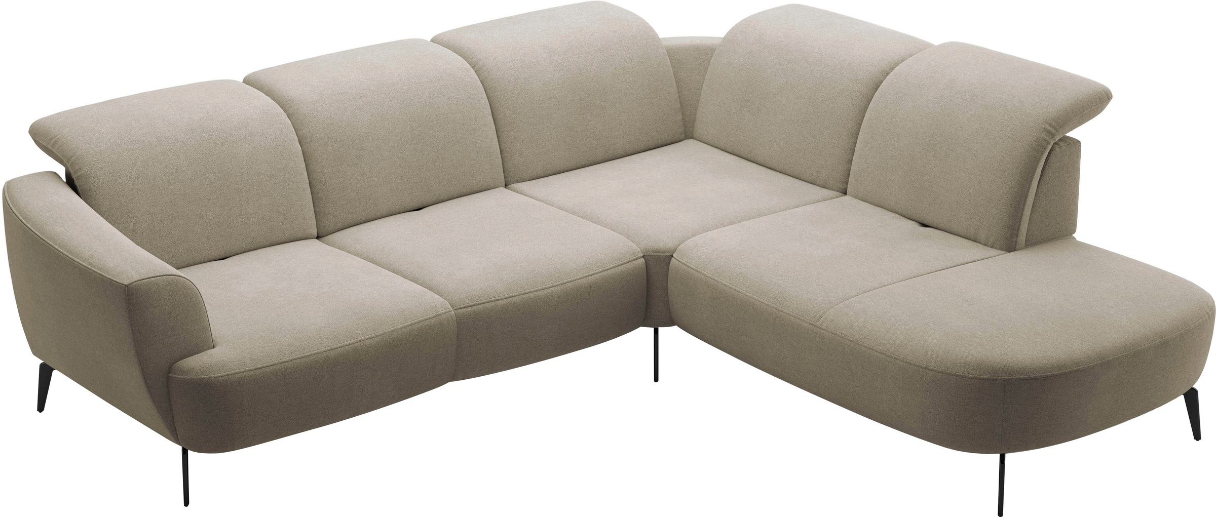 sit&more Ecksofa »Zoe«, ink.Sitztiefenverstellung, wahlweise mit Kopfteilverstellung