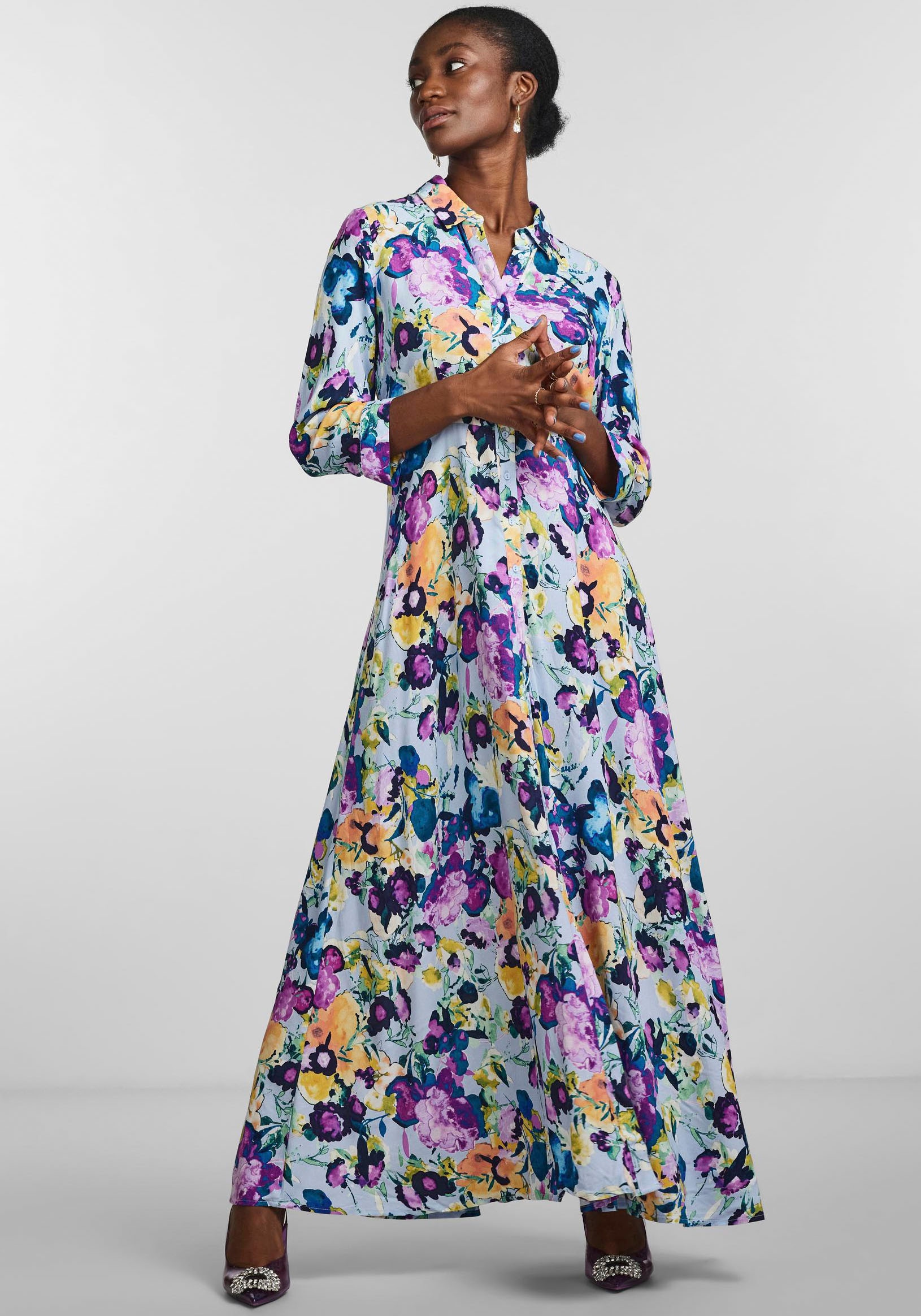 Y.A.S Hemdblusenkleid »YASSAVANNA LONG SHIRT DRESS« im Online-Shop  bestellen