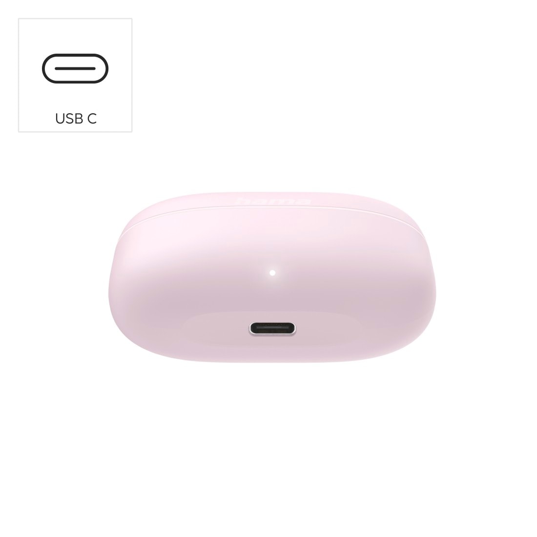 Hama Bluetooth-Kopfhörer »True Wireless Kopfhörer In Ear, Ladecase, bis 20h Akku, Bass Boost«, A2DP Bluetooth-AVRCP Bluetooth-HFP-SPP, kompatibel mit Siri-Sprachsteuerung-True Wireless