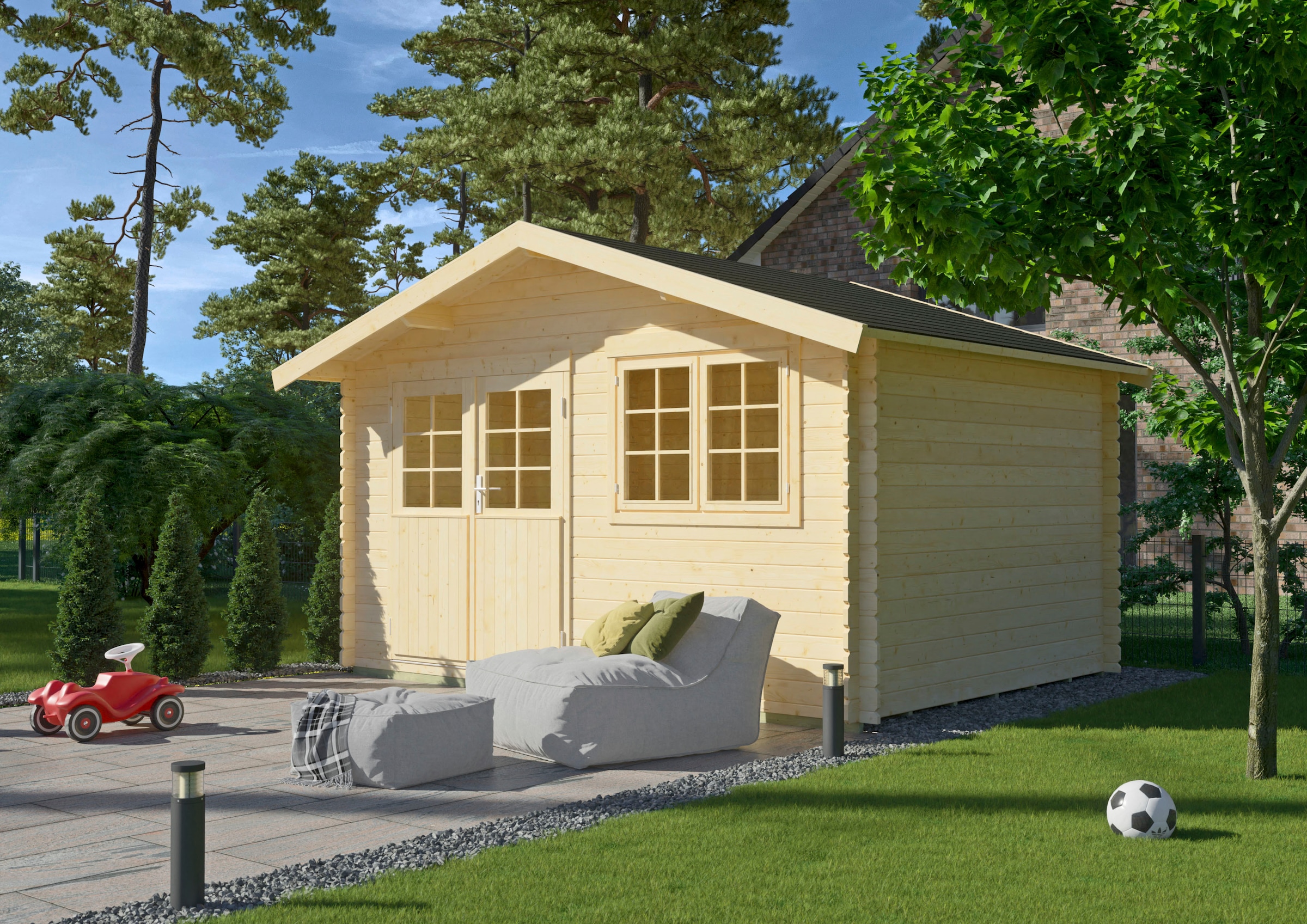 Kiehn-Holz Gartenhaus »Gipsberg 1«, (Set) online kaufen