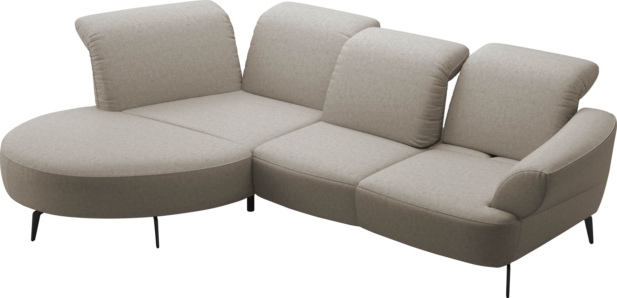 sit&more Ecksofa »Dance«, inkl.System Click&Seat und Sitztiefenverstellung