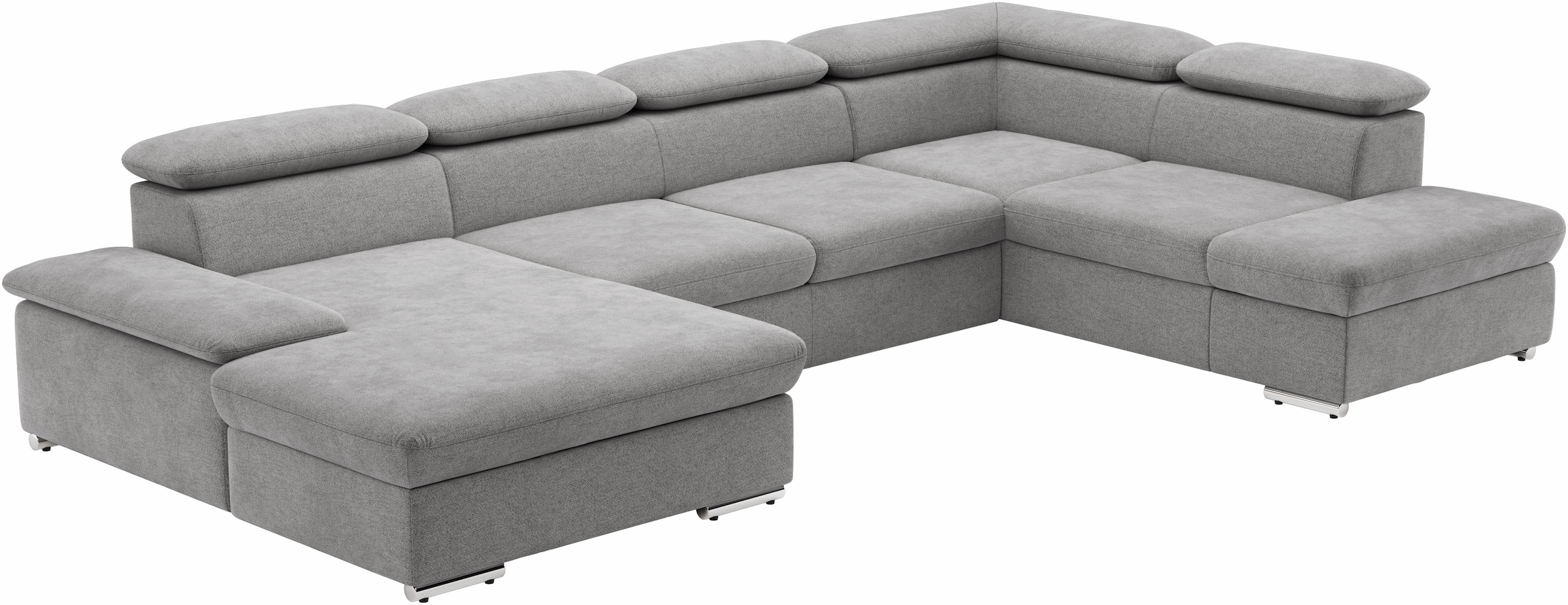 sit&more Wohnlandschaft »Valantine U-Form«, inkl. Kopf- und Armteilverstellung, wahlweise mit Bettfunktion