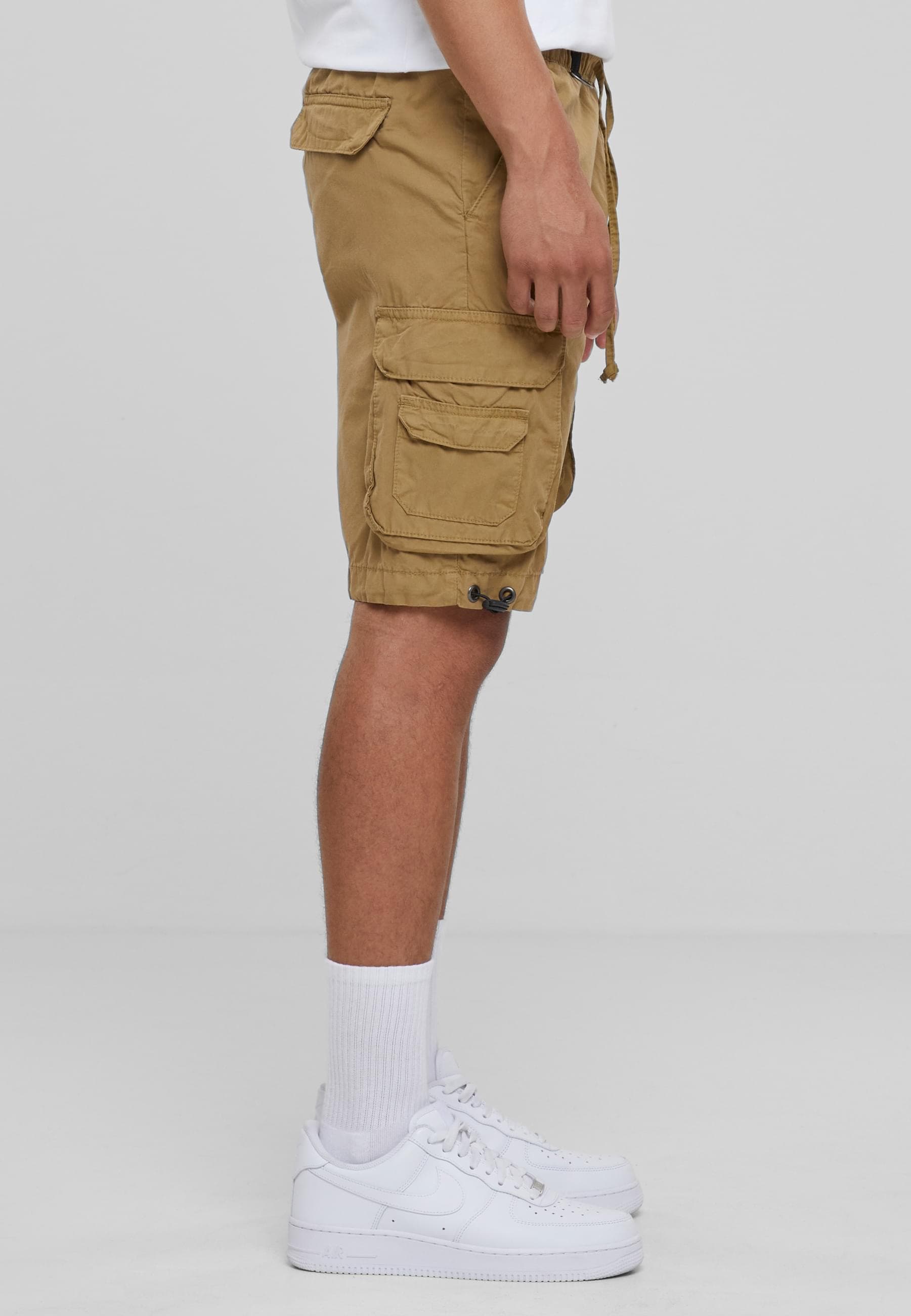 URBAN CLASSICS Stoffhose »Urban Classics Herren Double Pocket Cargo Shorts«