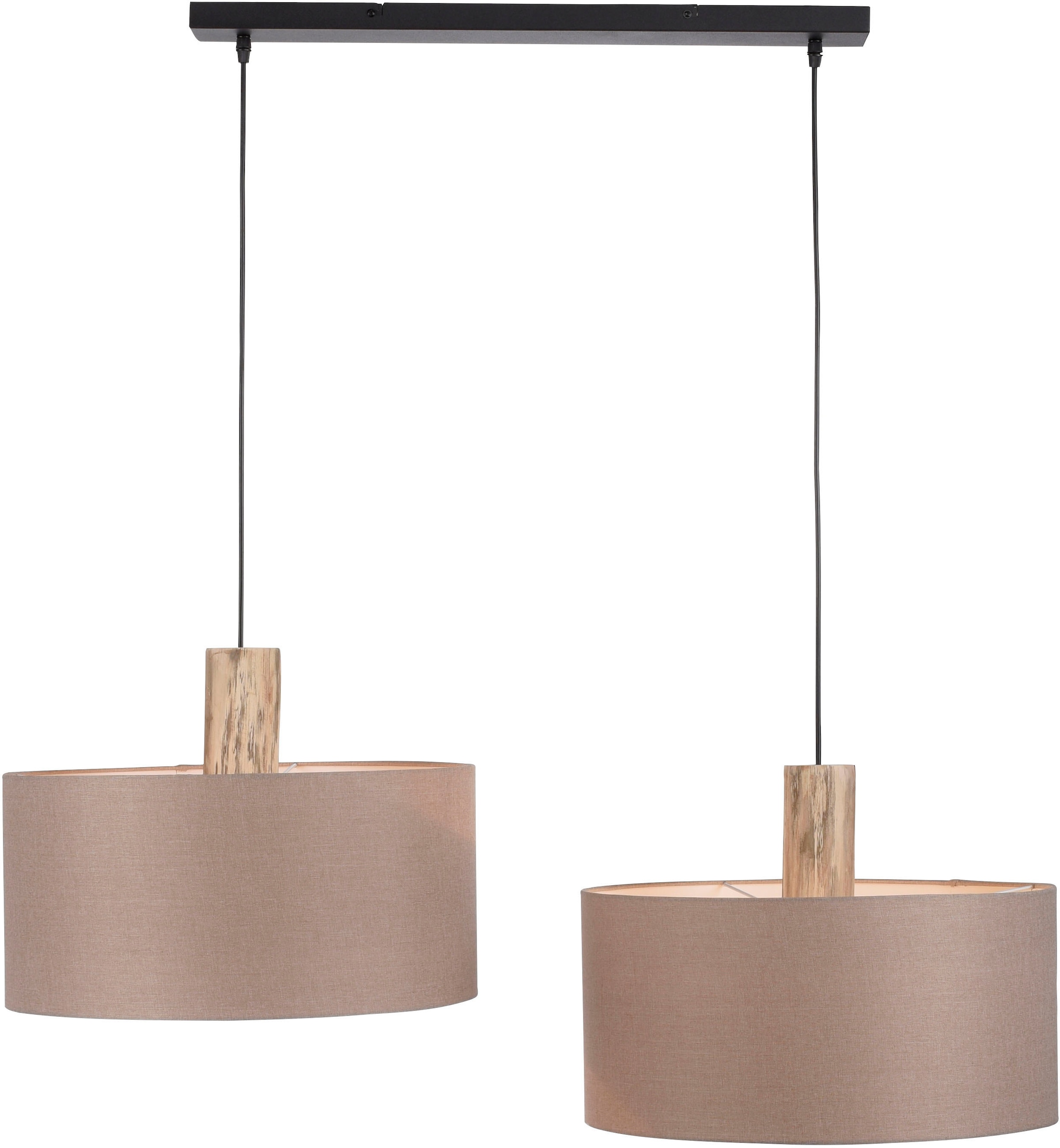 JUST LIGHT Pendelleuchte »LINEN« E27 1 Stk. ExklusiveE27