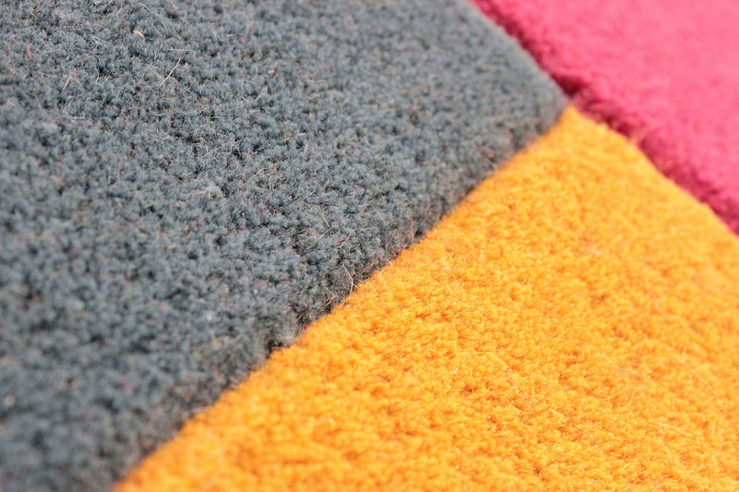 FLAIR RUGS Läufer »Abstract Collage«, rechteckig, 11 mm Höhe, 100% Wolle, Karo Design, Patchwork, modern, mehrfarbig, Teppichläufer