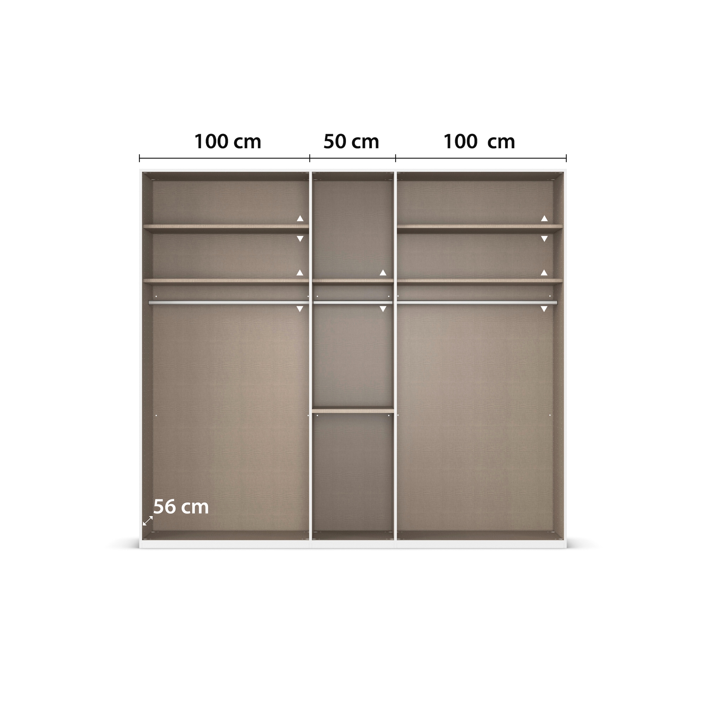 rauch Drehtürenschrank »Kleiderschrank Schrank Garderobe Schlafzimmerschrank EVELYN«, (in 2 Höhen 197 oder 210 cm erhältlich), in elegantem Stil mit Schubladen 3 Breiten und 2 Höhen MADE IN GERMANY