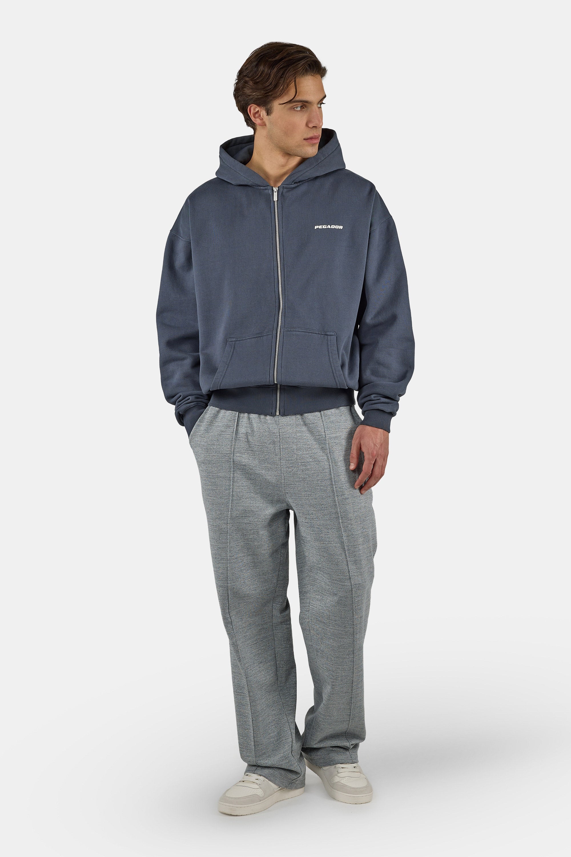 PEGADOR Kapuzensweatjacke »Colne Logo Oversized Sweat Jacket« Baumwollmischung, oversize