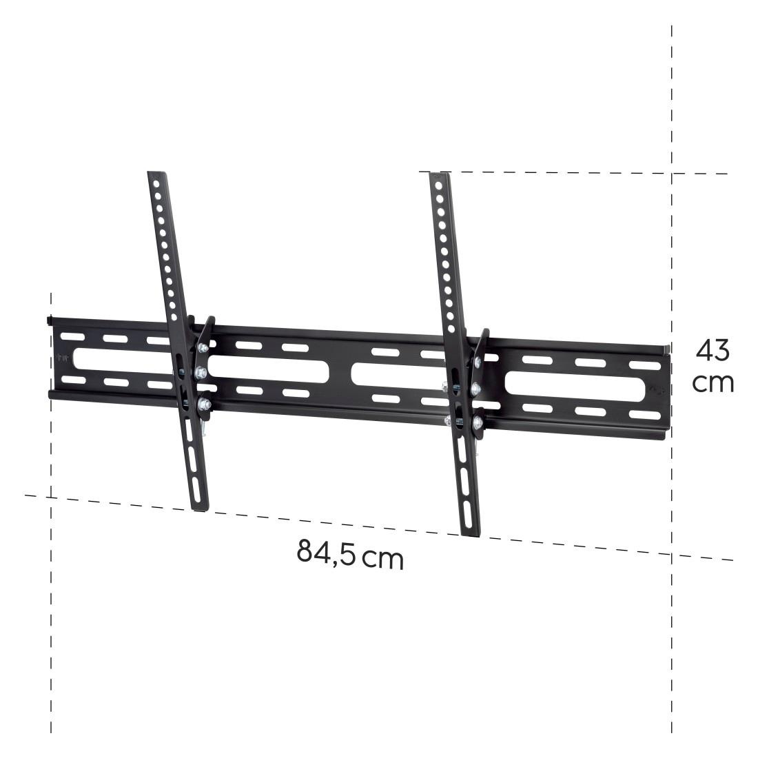 Hama TV-Wandhalterung »TV Wandhalter neigbar, 94 - 191 cm (37" - 75"), 43", 50", 55", 65"«, bis 191 cm Zoll